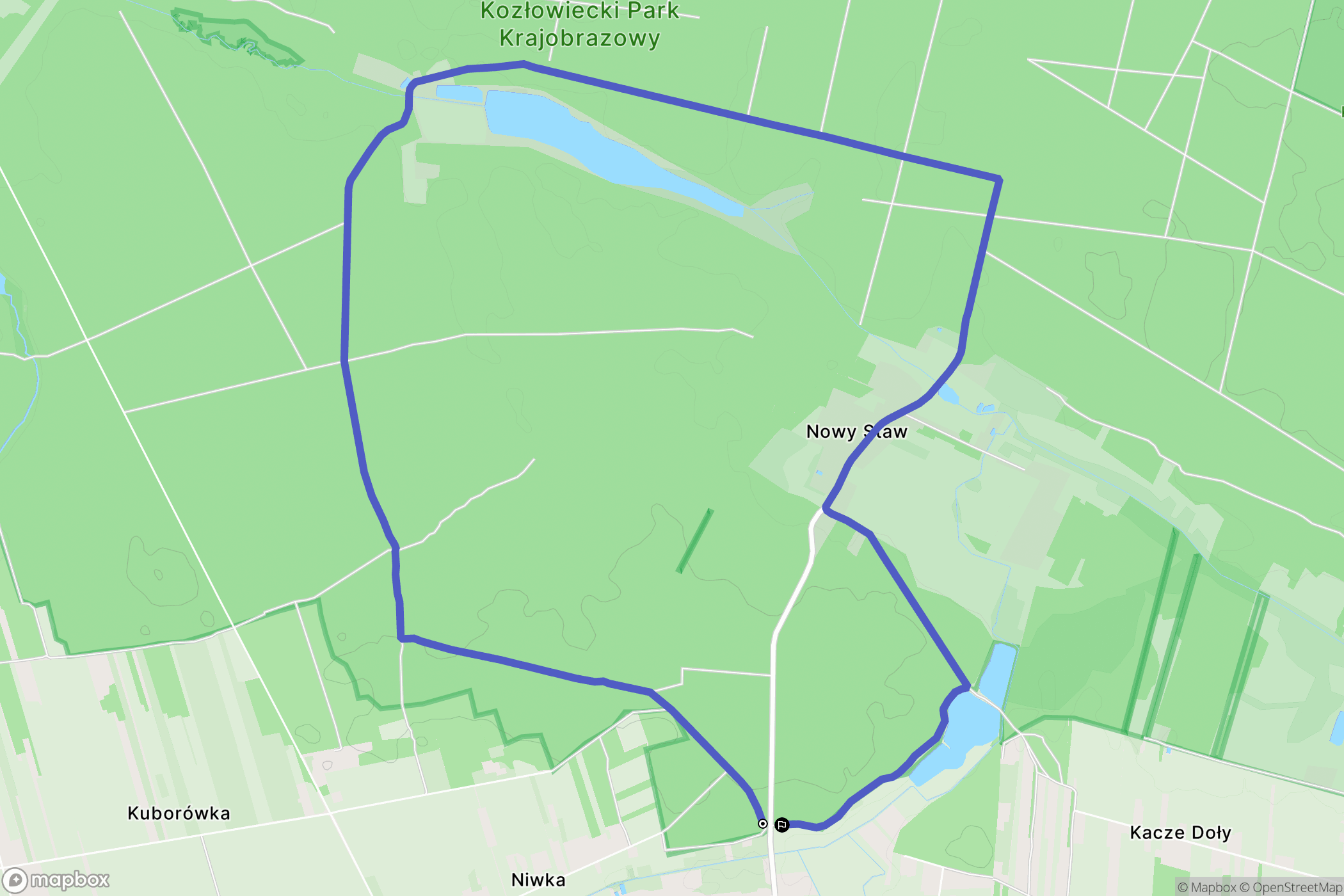 Nasutów: mapa trasy - Poland