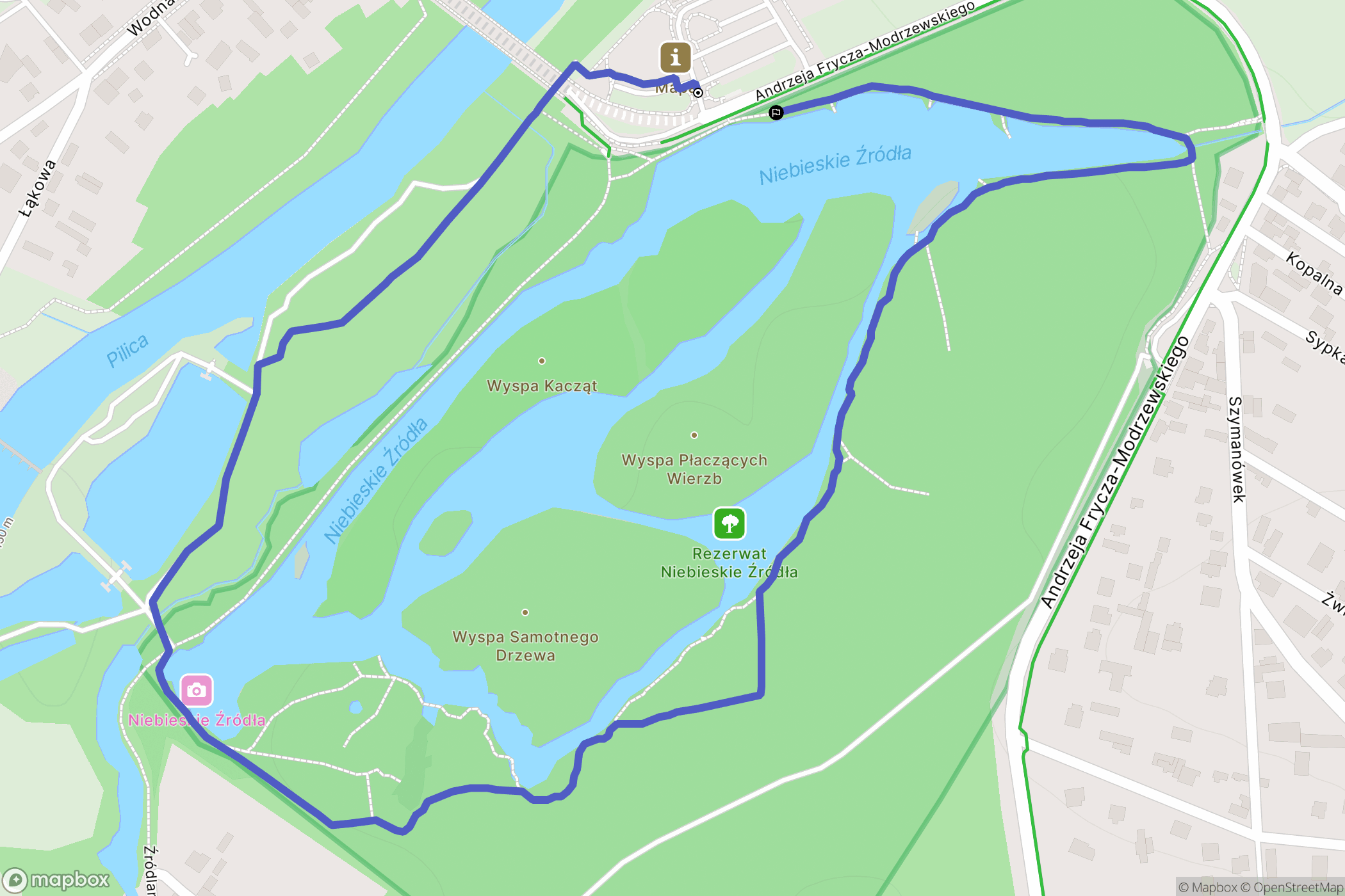 Tomaszów Mazowiecki: mapa trasy - Poland