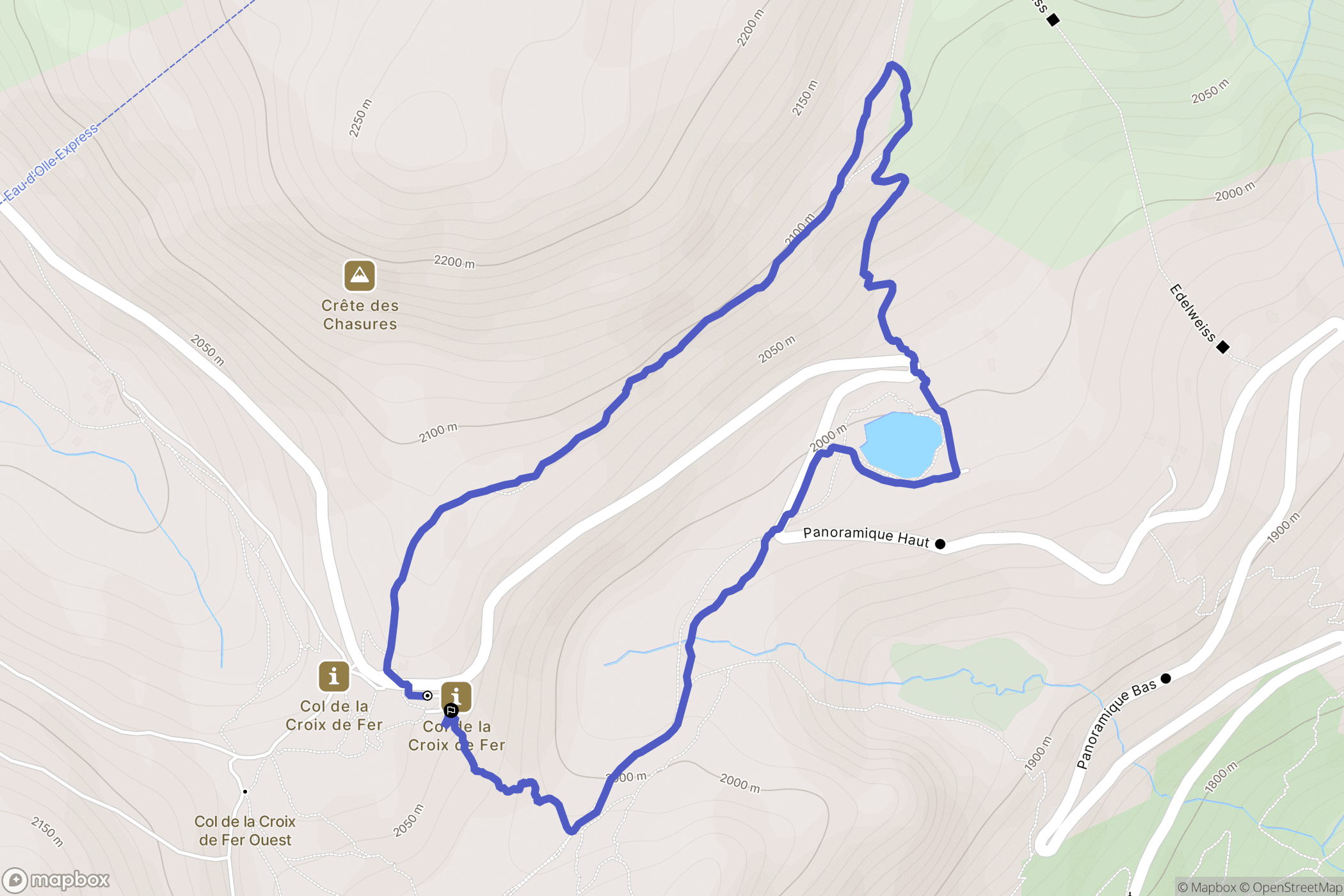 Saint-Sorlin-d'Arves : carte du parcours de randonnée - France