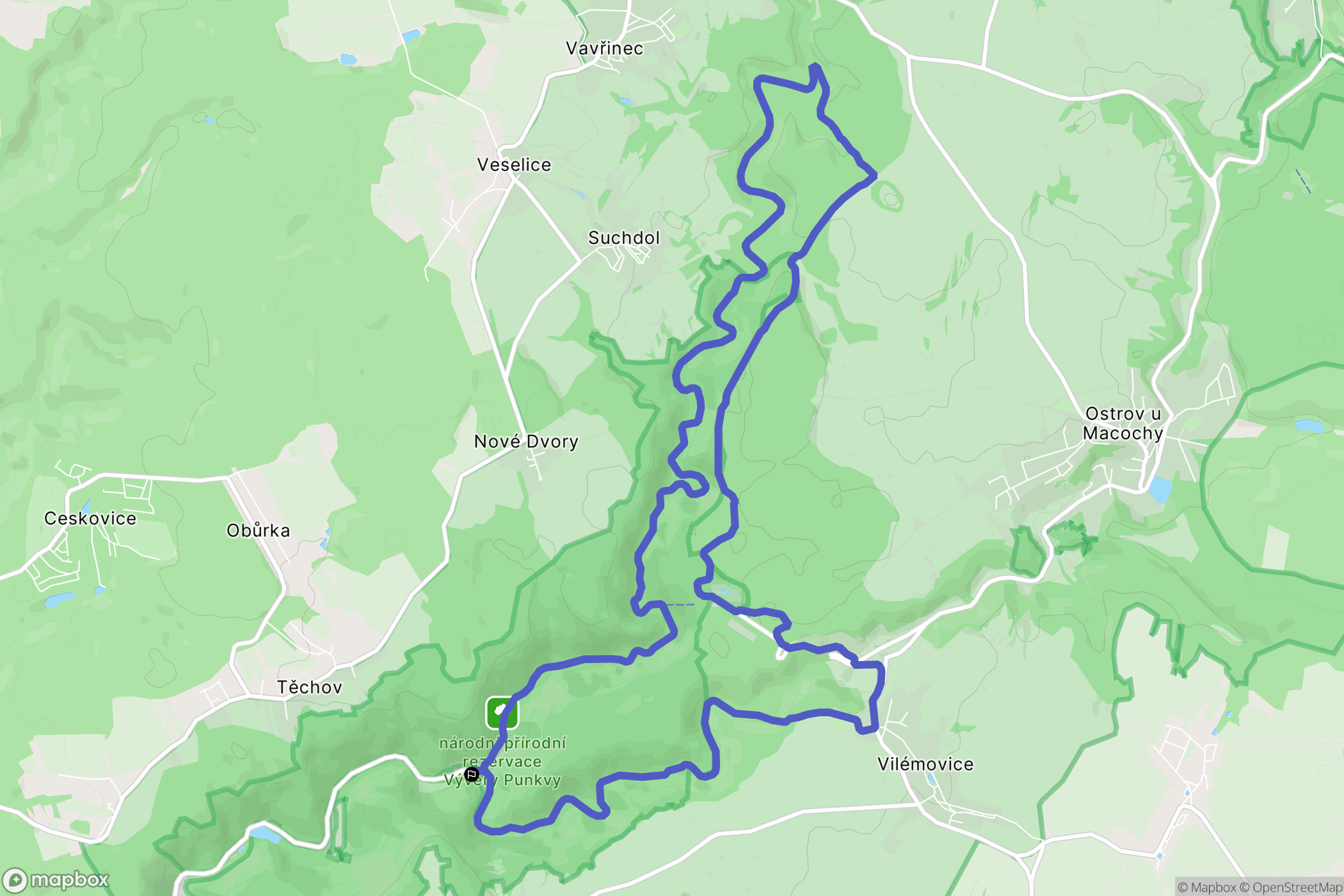 Blansko: mapa trasy - Czechia