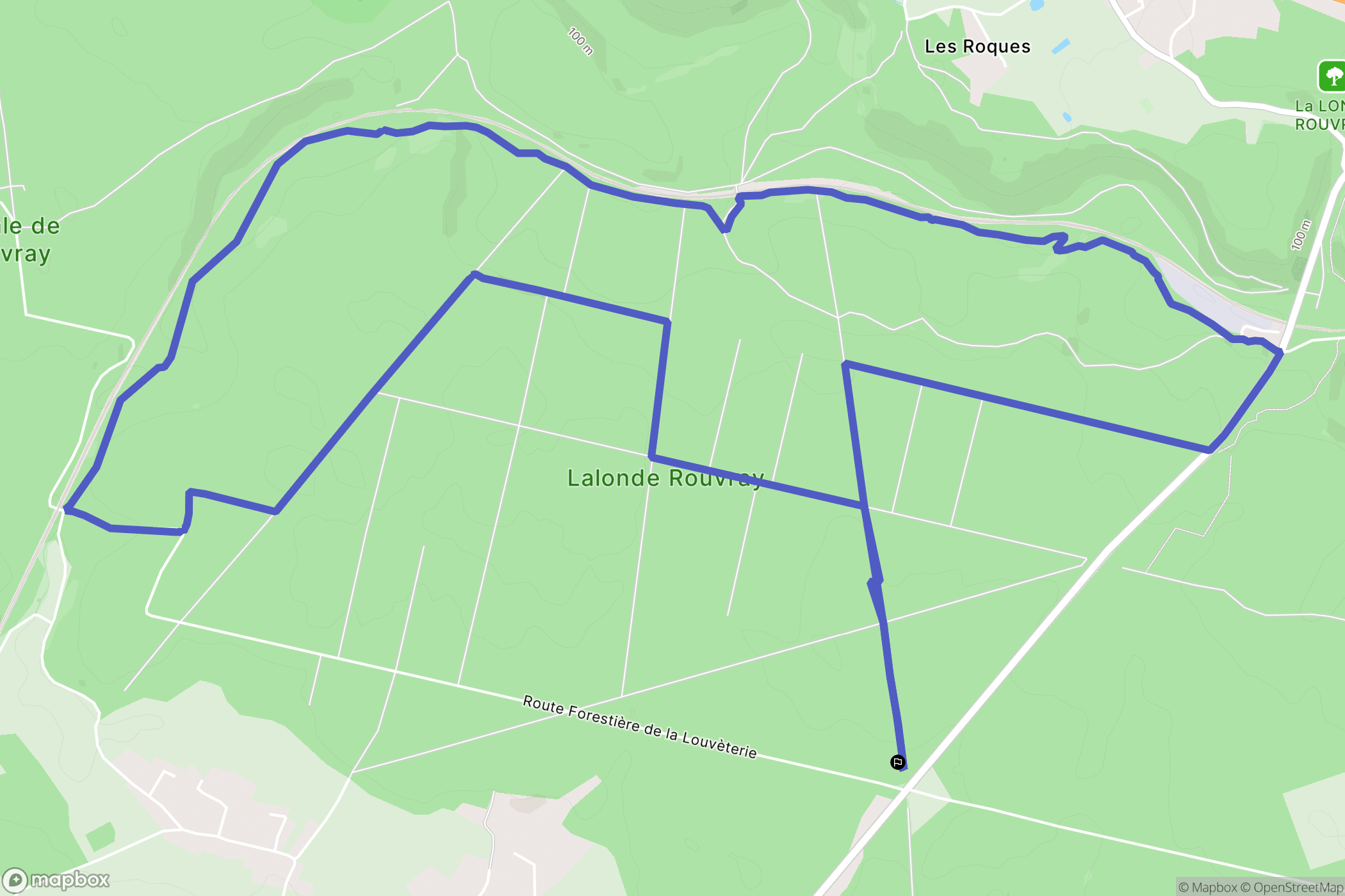 La Londe : carte du parcours de randonnée - France