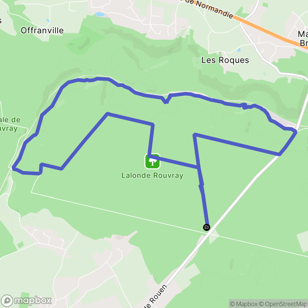 La Londe : carte du parcours de randonnée - France