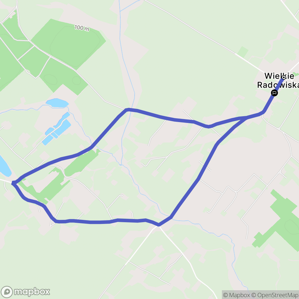 Wielkie Radowiska: mapa trasy - Poland