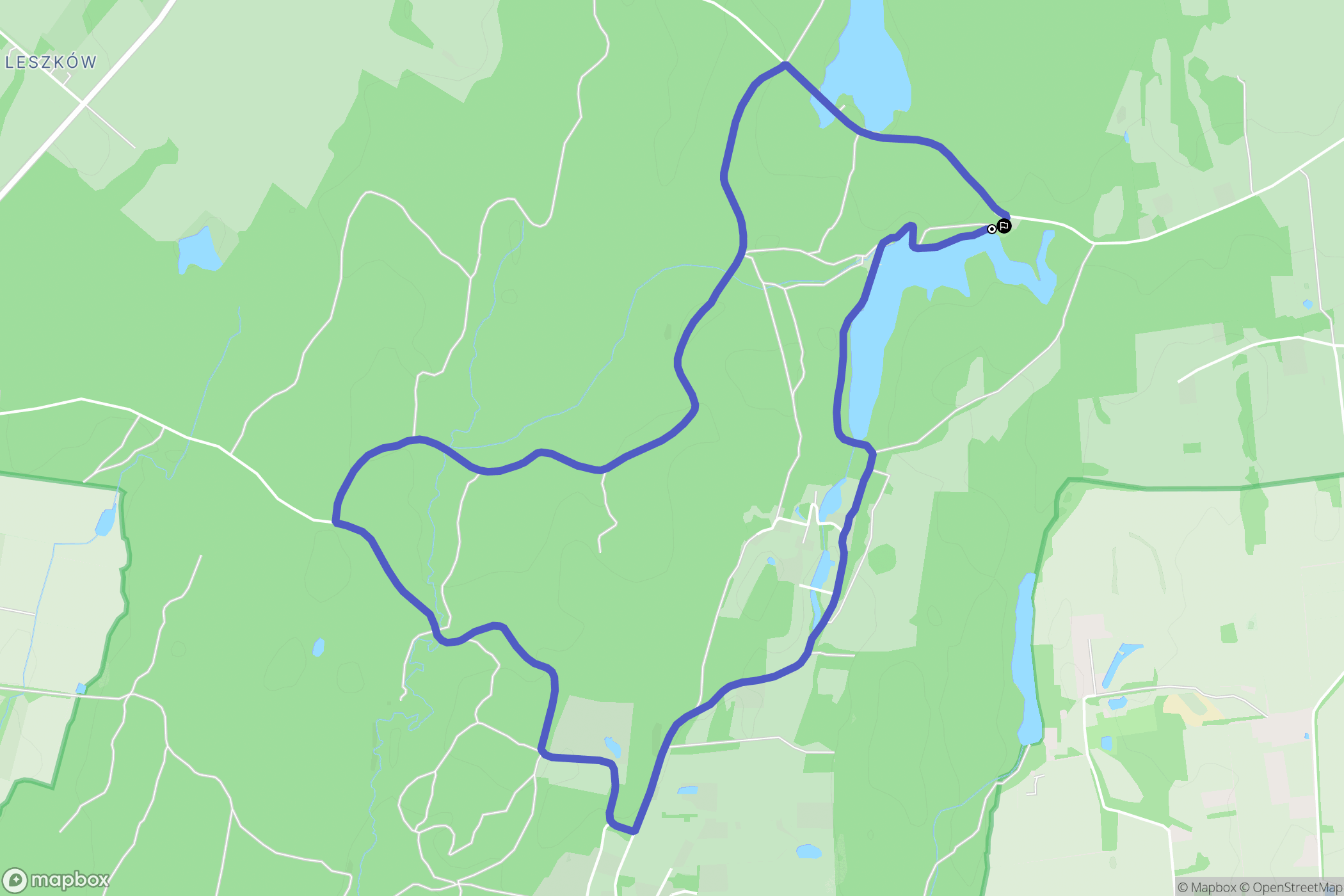 Elbląg: mapa trasy - Poland
