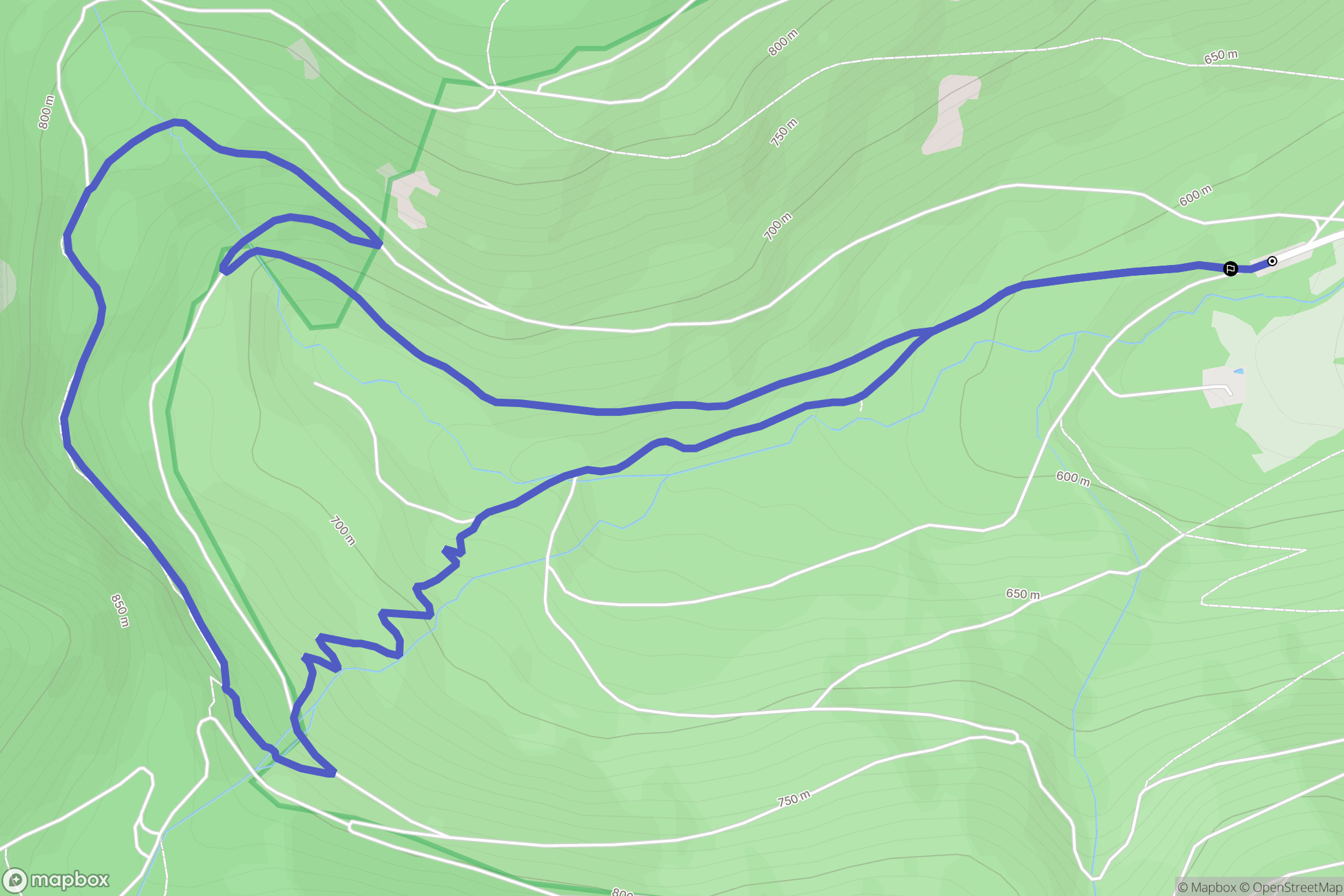 Stosswihr : carte du parcours de randonnée - France