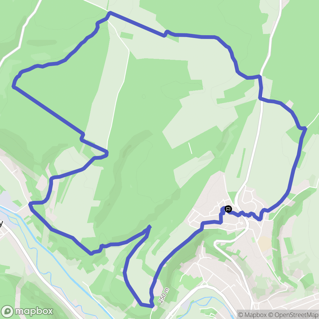 Montbard : carte du parcours de randonnée - France