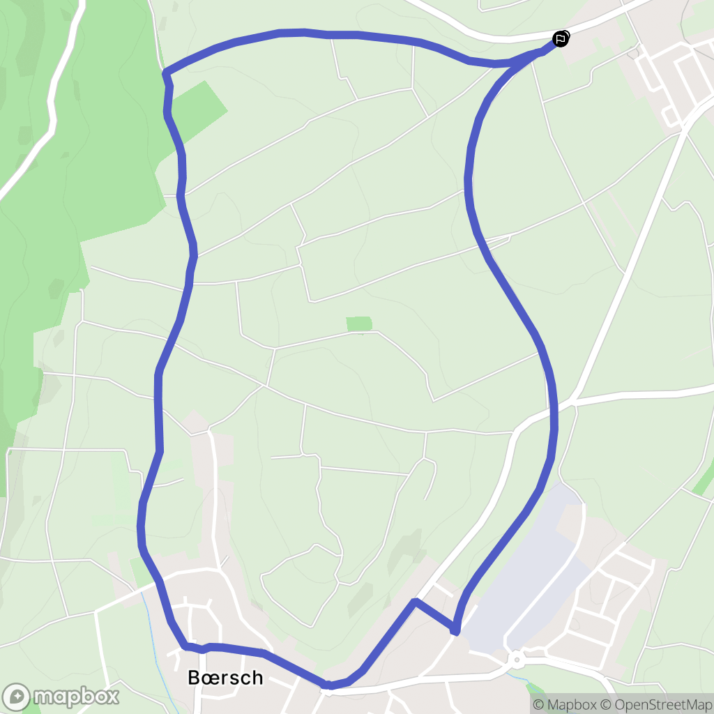 Rosheim : carte du parcours de randonnée - France