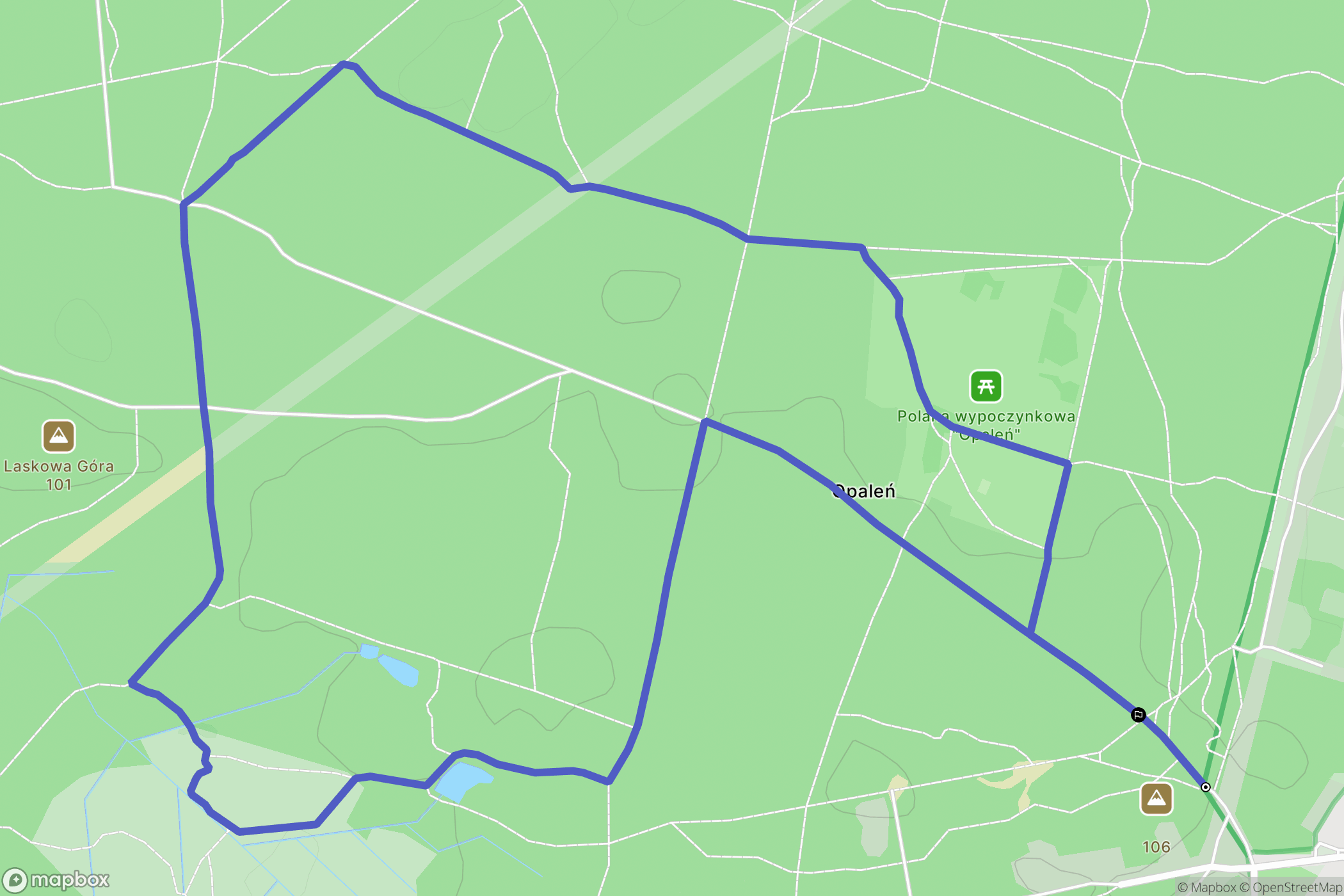 Warszawa: mapa trasy - Poland