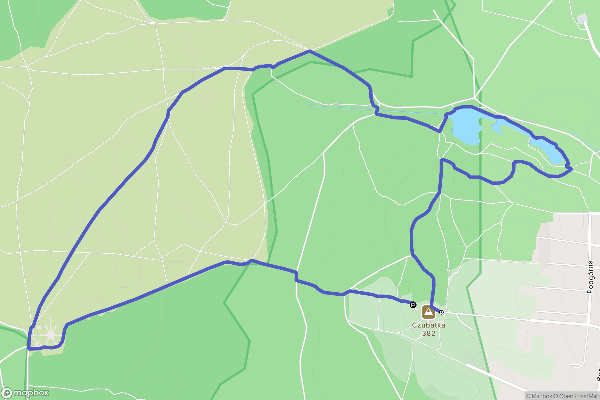 Klucze: mapa trasy - Poland
