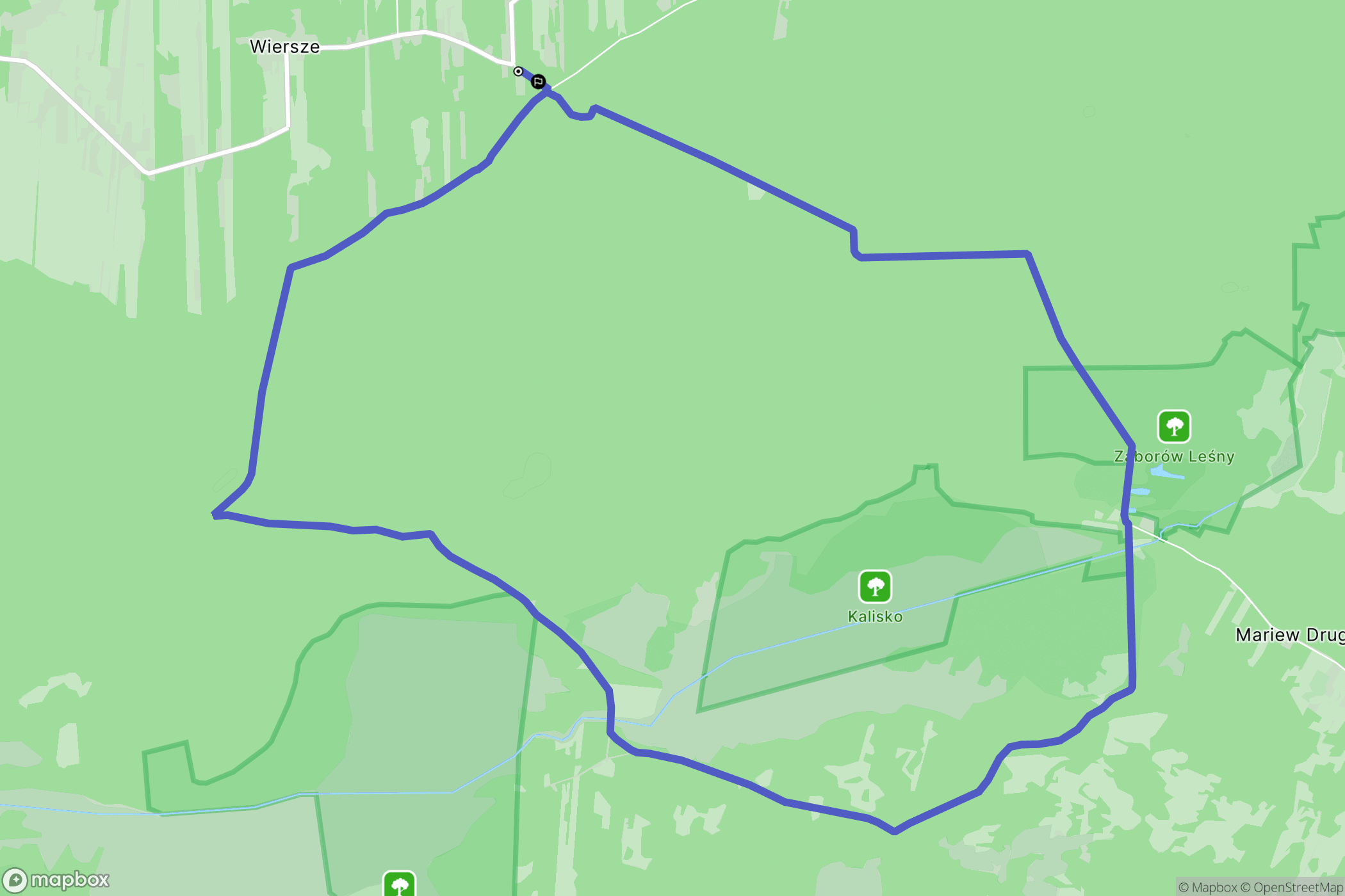Truskawka: mapa trasy - Poland