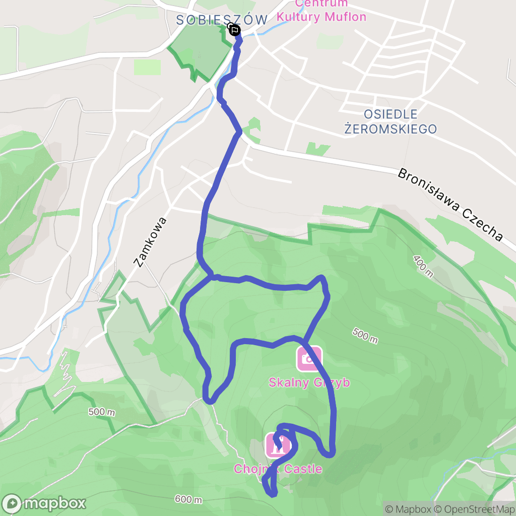 Jelenia Góra: mapa trasy - Poland