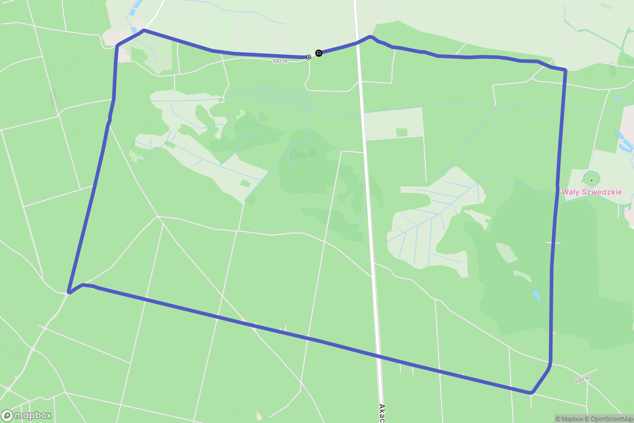 Jastrowo: mapa trasy - Poland