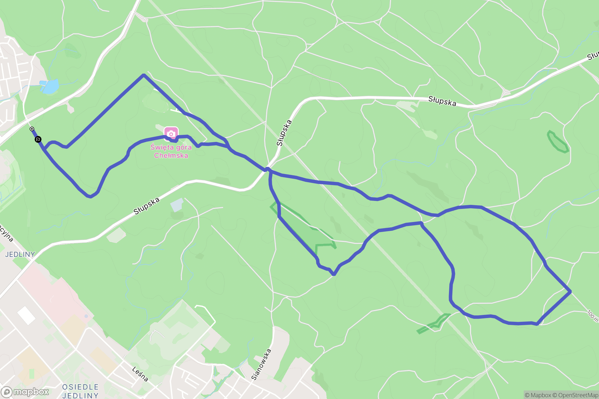 Koszalin: mapa trasy - Poland