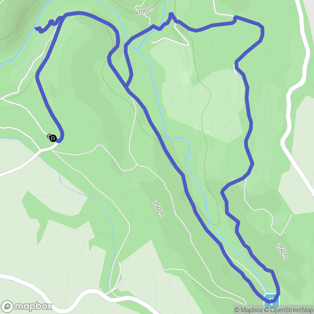 Conte : carte du parcours de randonnée - France