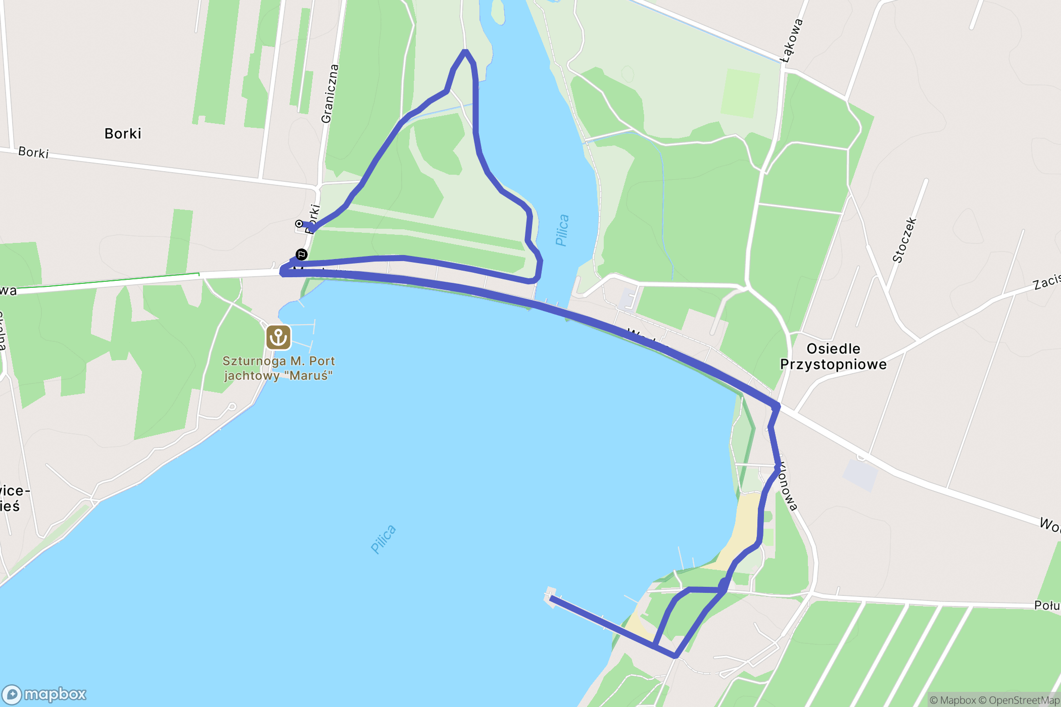 Swolszewice Małe: mapa trasy - Poland