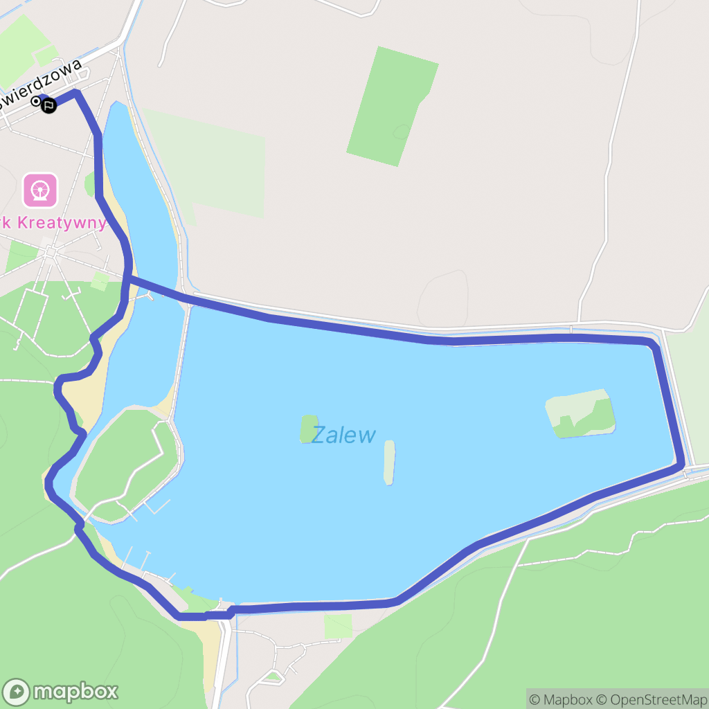 Janów Lubelski: mapa trasy - Poland