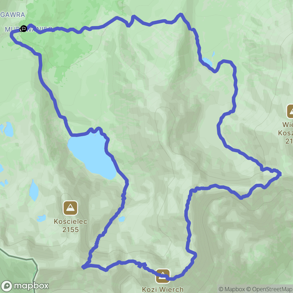 Zakopane: mapa trasy - Poland