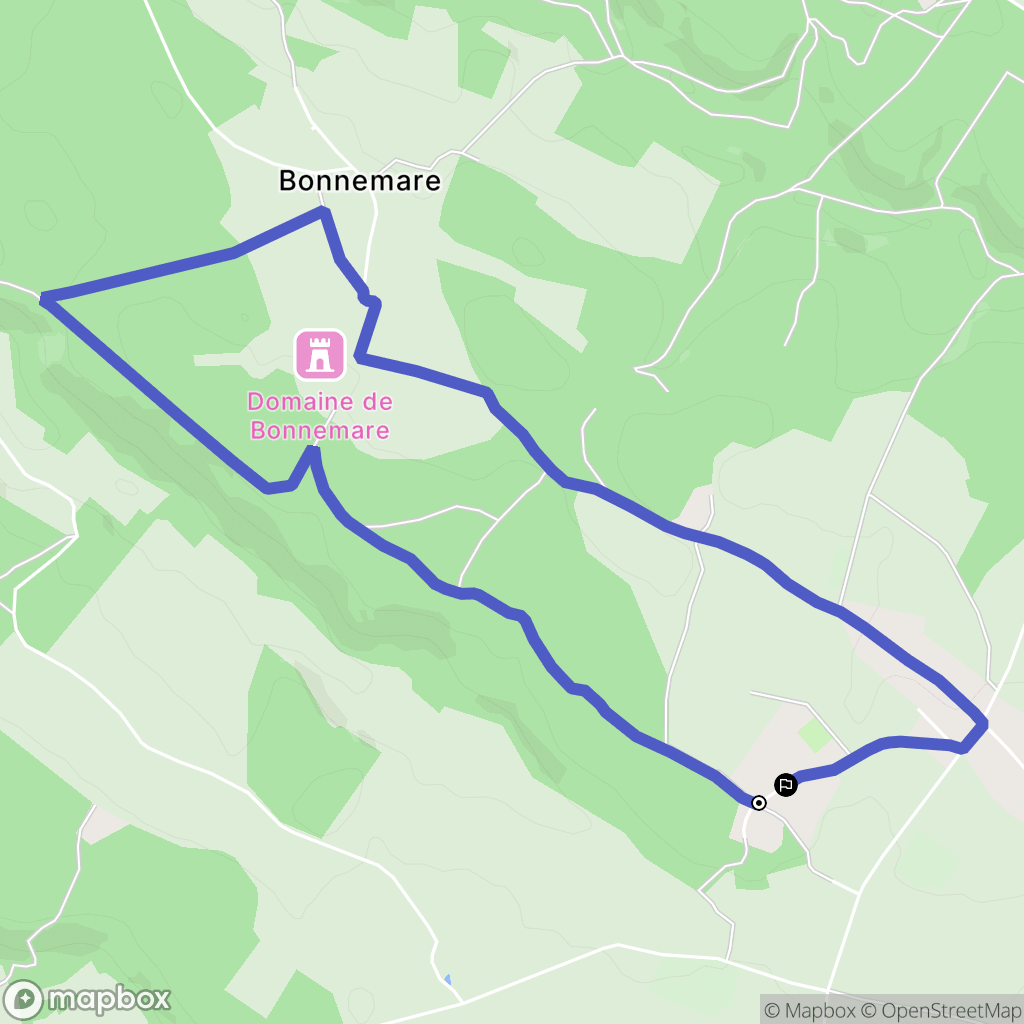 Bacqueville : carte du parcours de randonnée - France