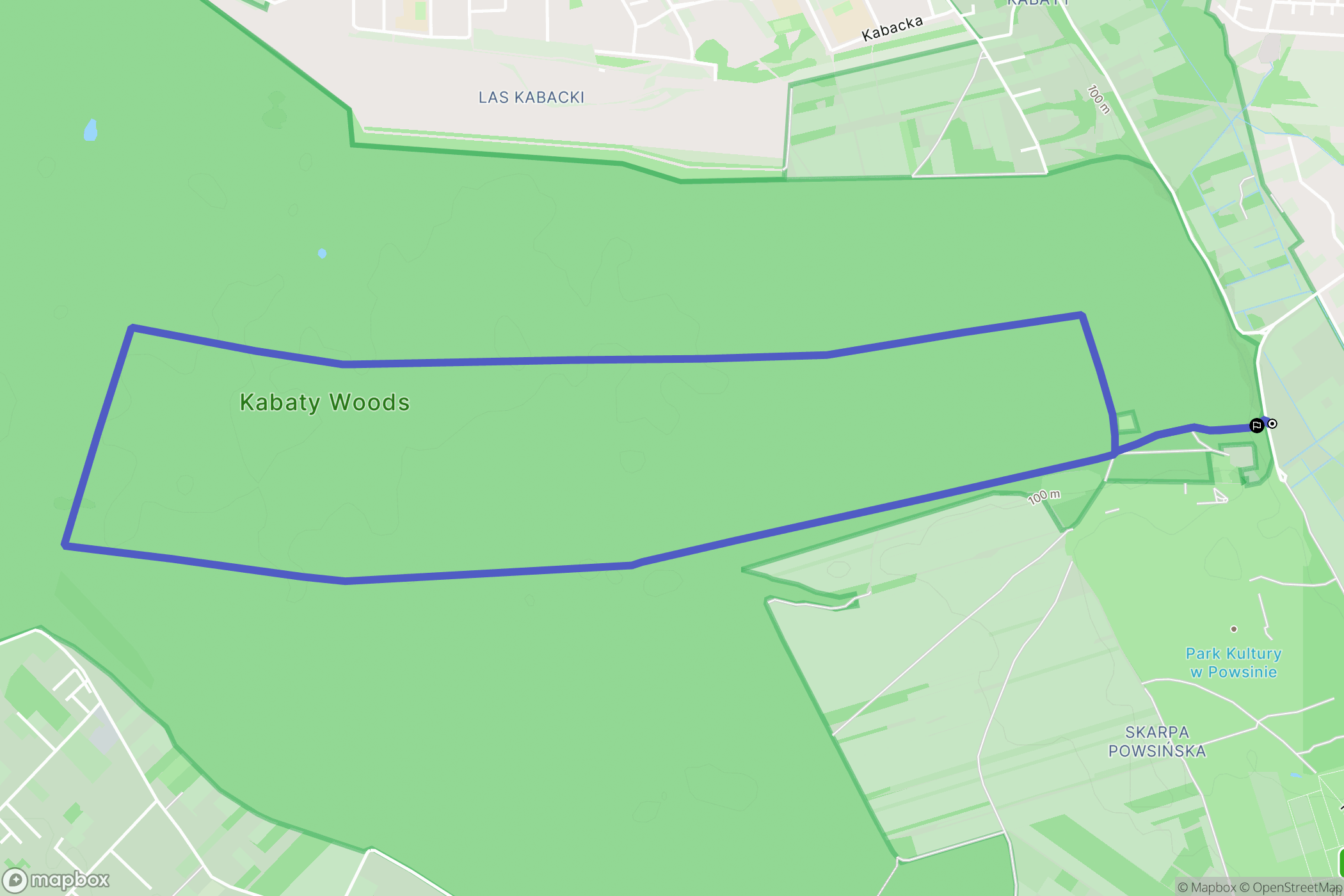 Warszawa: mapa trasy - Poland