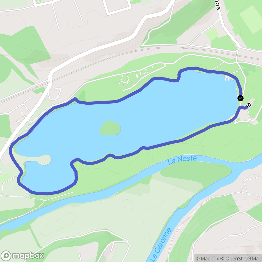 Montréjeau : carte du parcours de randonnée - France