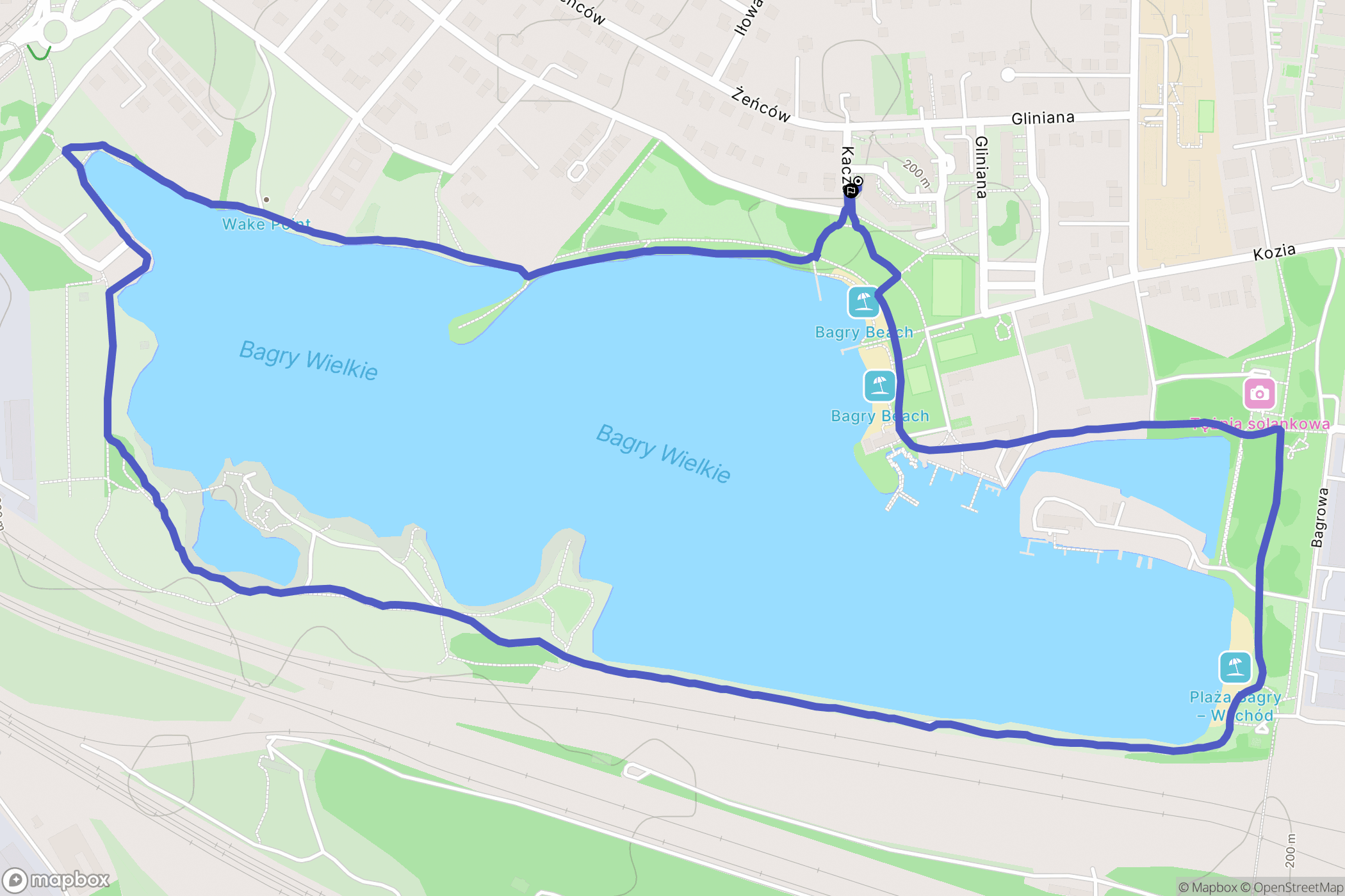 Kraków: mapa trasy - Poland