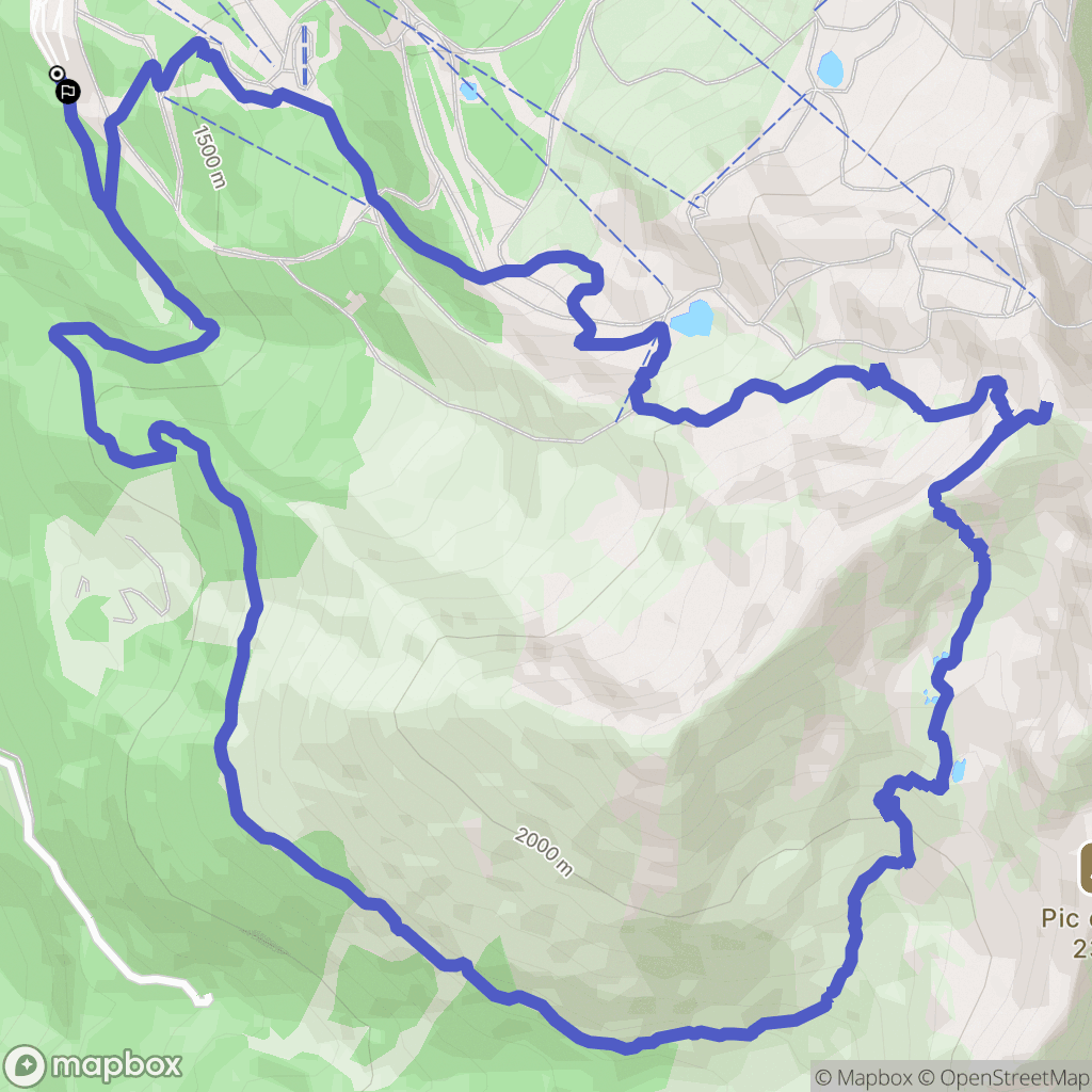 Les Adrets : carte du parcours de randonnée - France