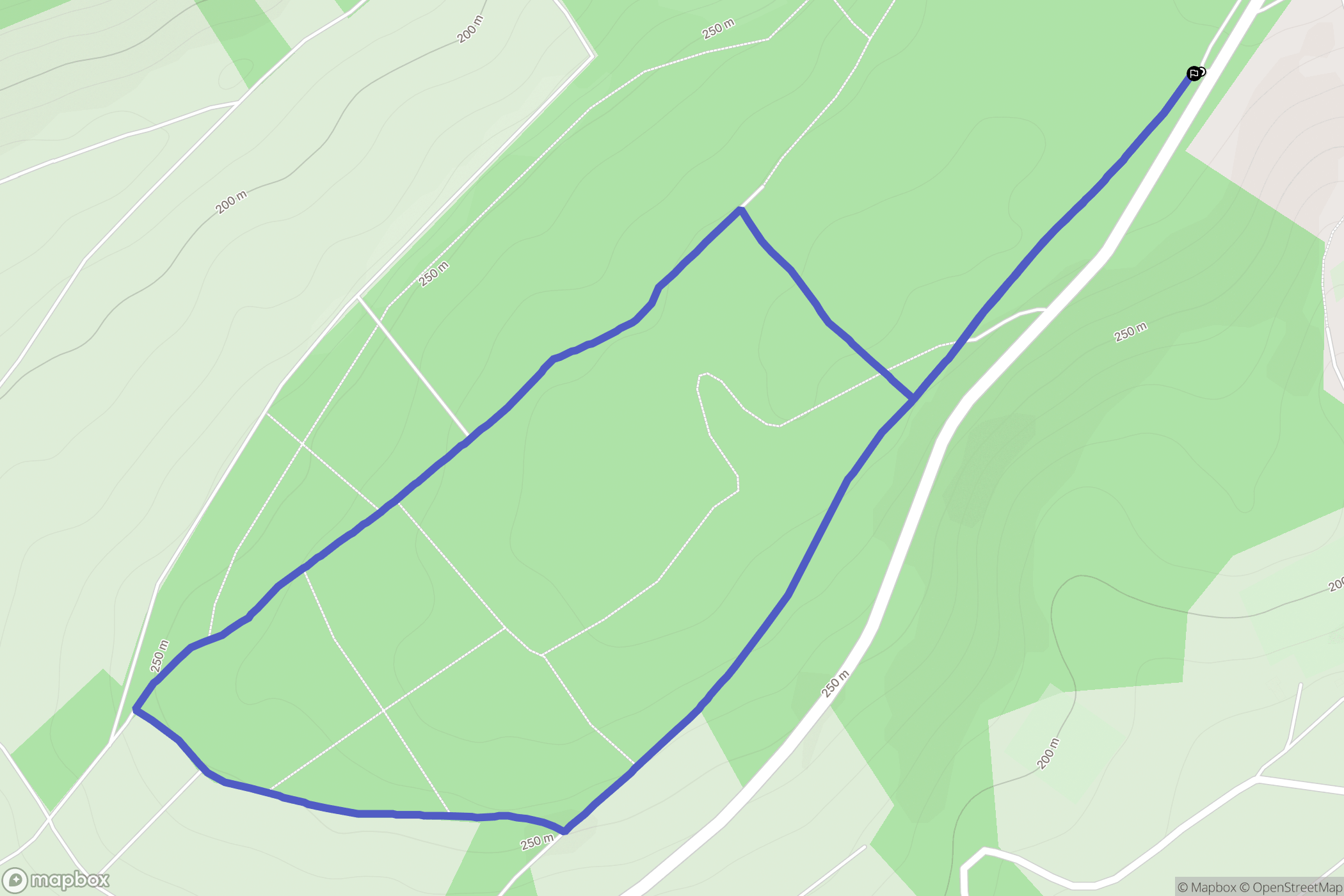 Épineuil : carte du parcours de randonnée - France