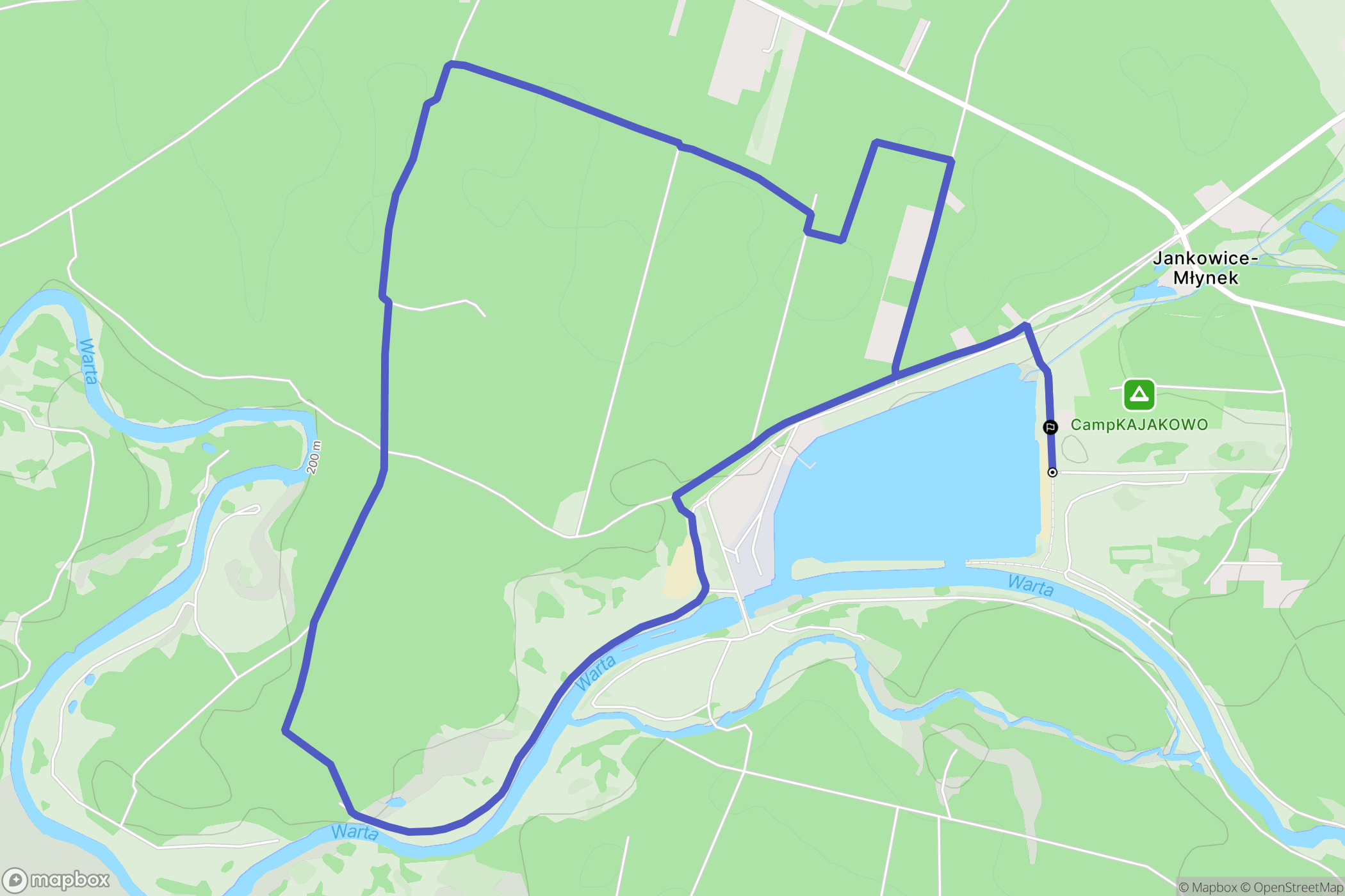 Zakrzówek Szlachecki: mapa trasy - Poland