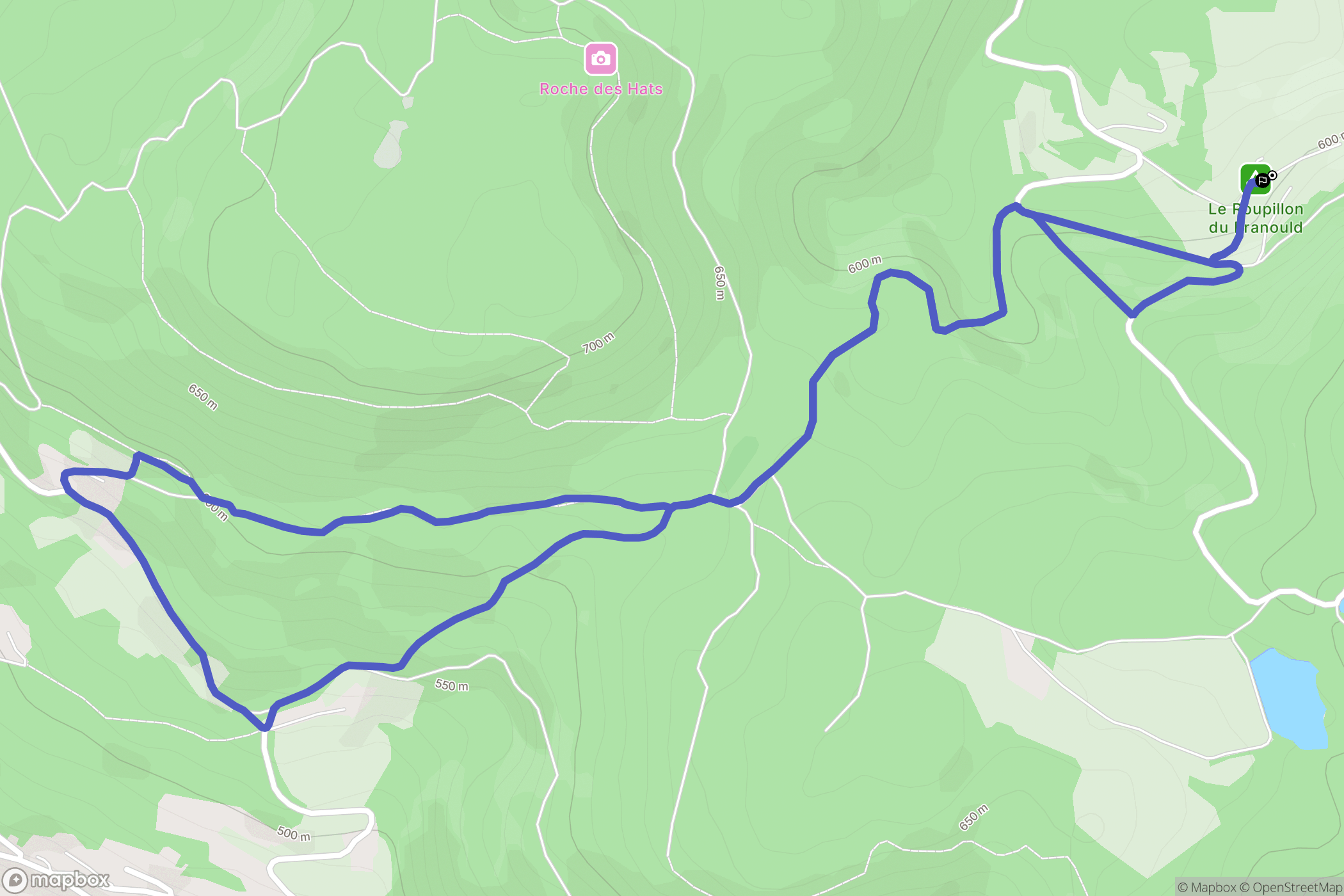 Dommartin-lès-Remiremont : carte du parcours de randonnée - France