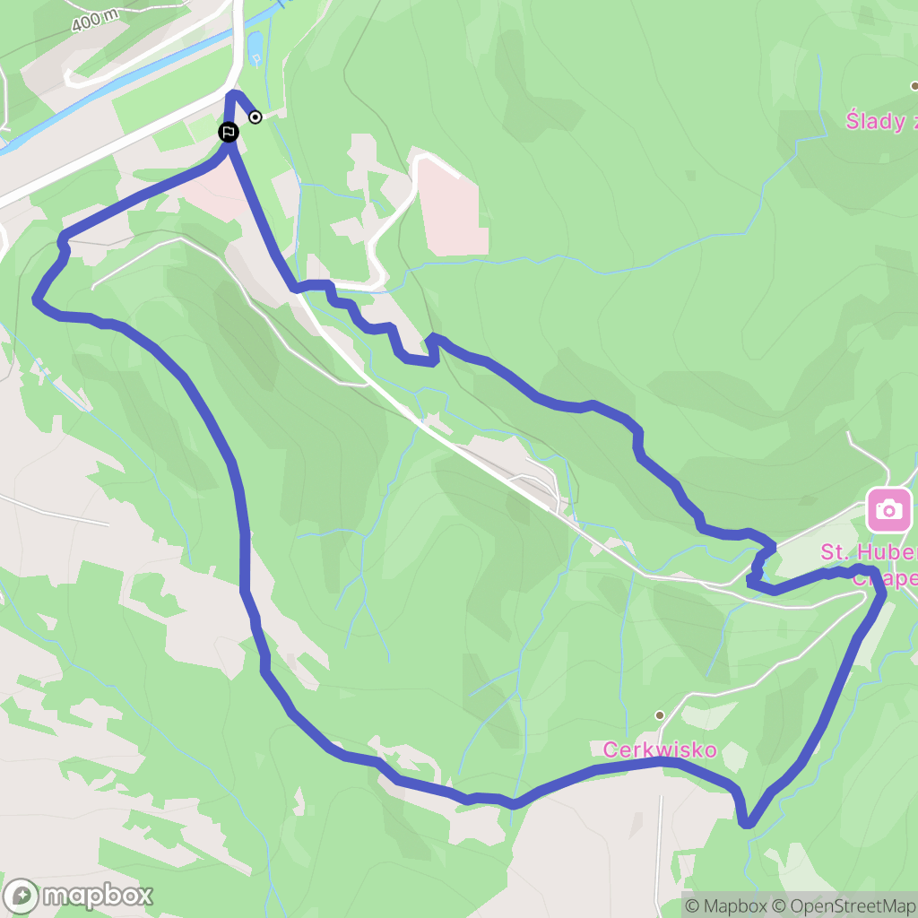 Rymanów-Zdrój: mapa trasy - Poland