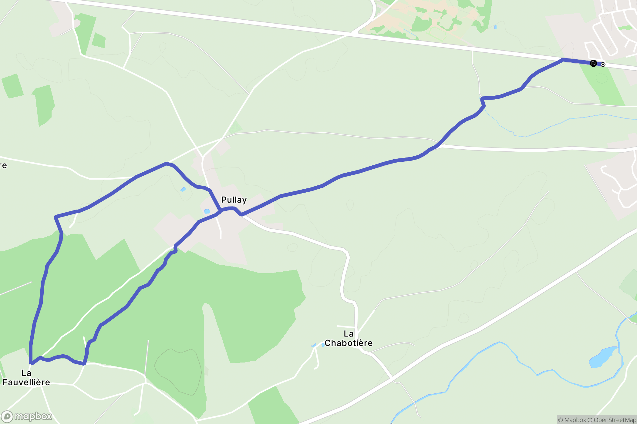 Verneuil d'Avre et d'Iton : carte du parcours de randonnée - France
