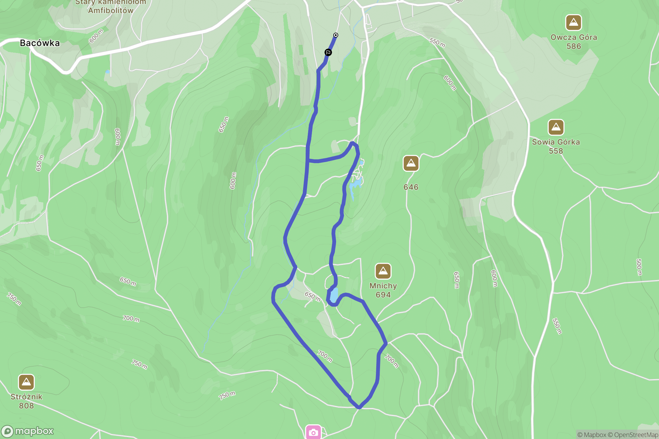 Wieściszowice: mapa trasy - Poland