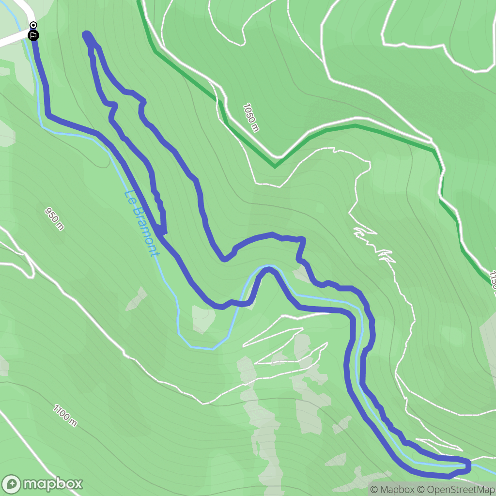 Saint-Étienne-du-Valdonnez : carte du parcours de randonnée - France