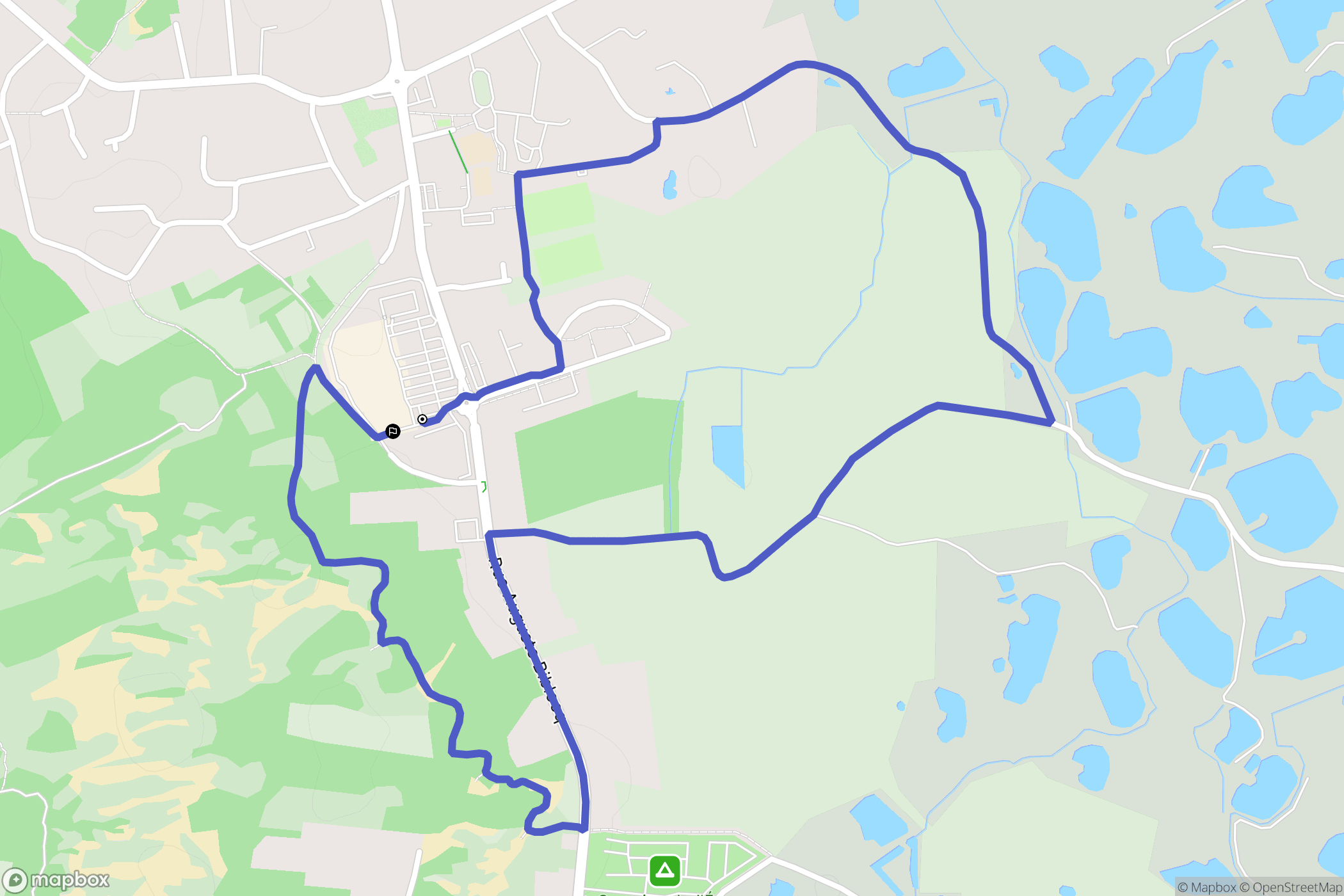 Merlimont : carte du parcours de randonnée - France