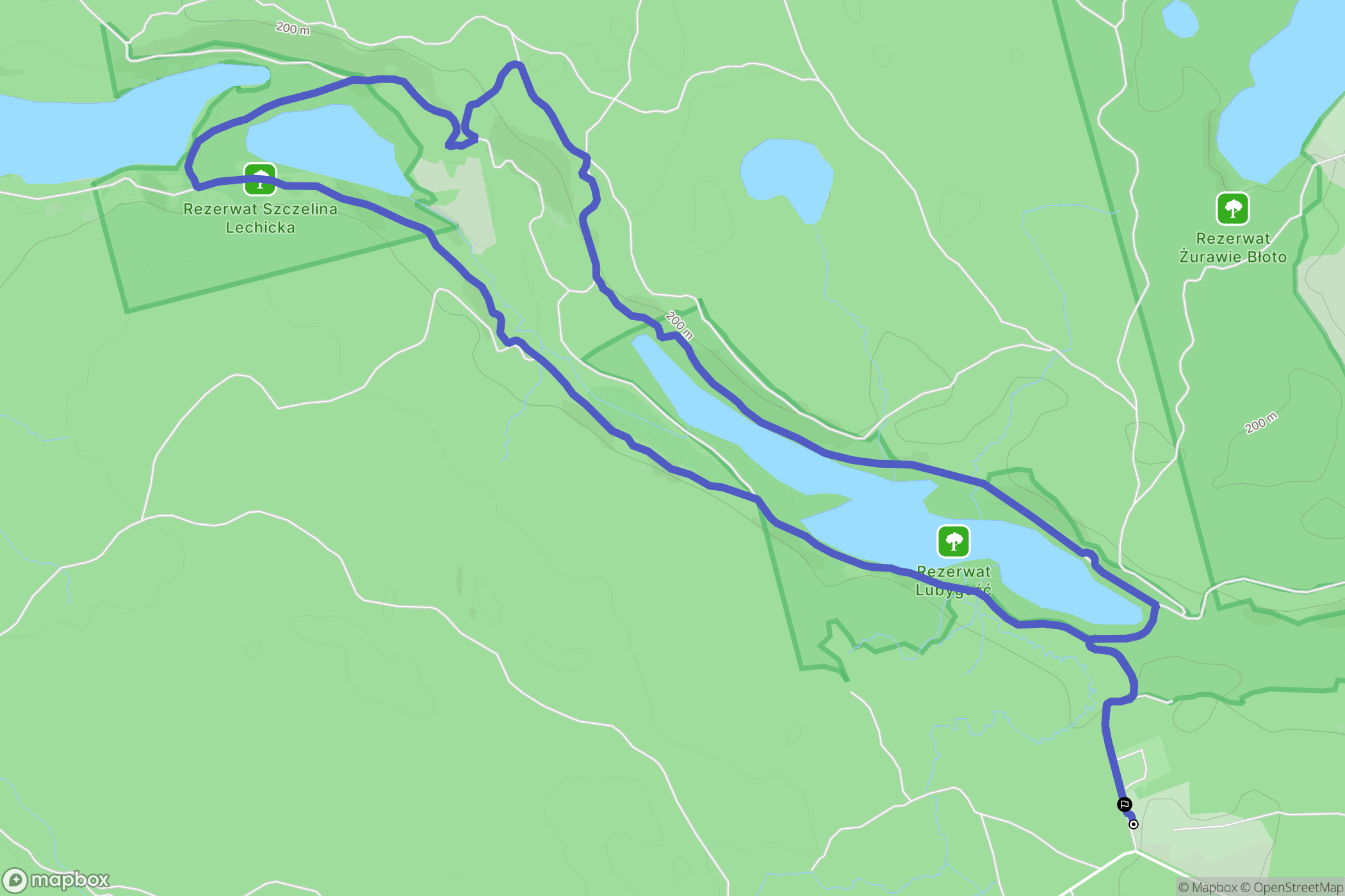 Mirachowo: mapa trasy - Poland
