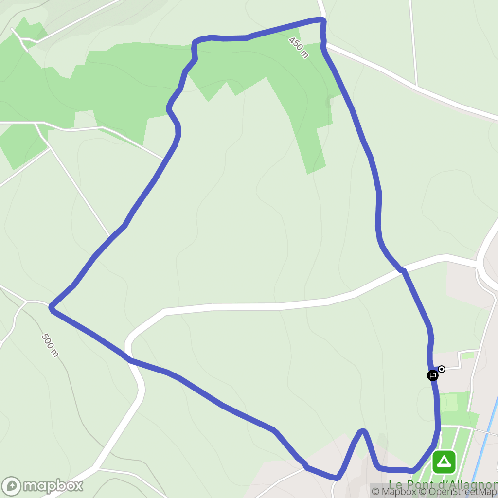 Lempdes-sur-Allagnon : carte du parcours de randonnée - France