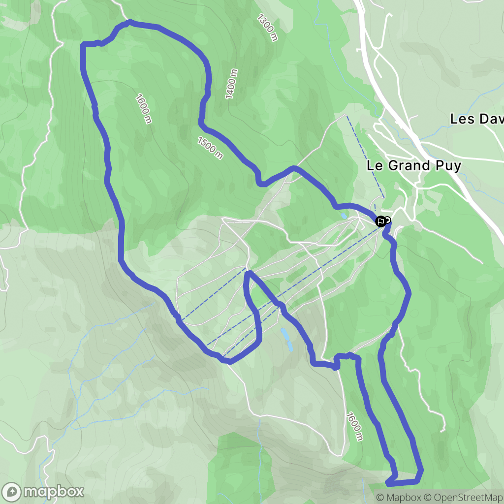 Seyne : carte du parcours de randonnée - France