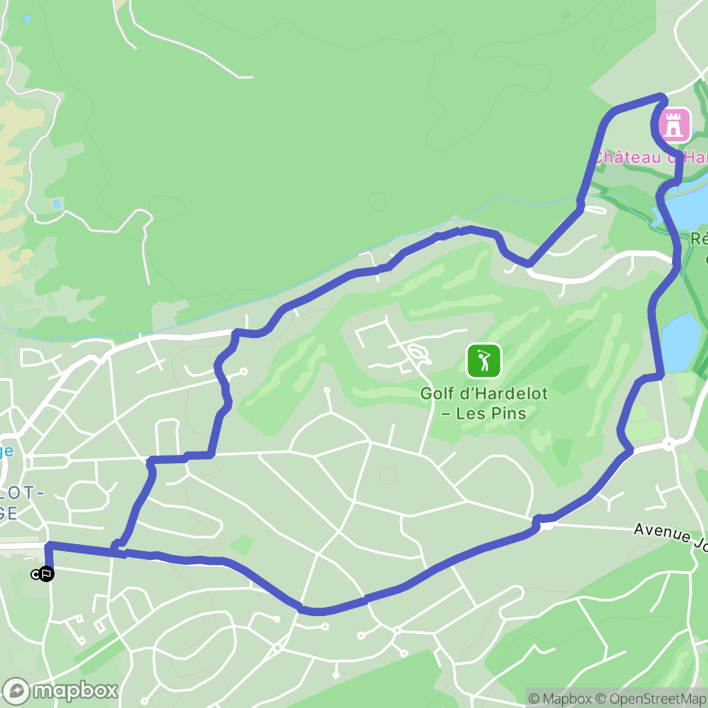 Neufchâtel-Hardelot : carte du parcours de randonnée - France
