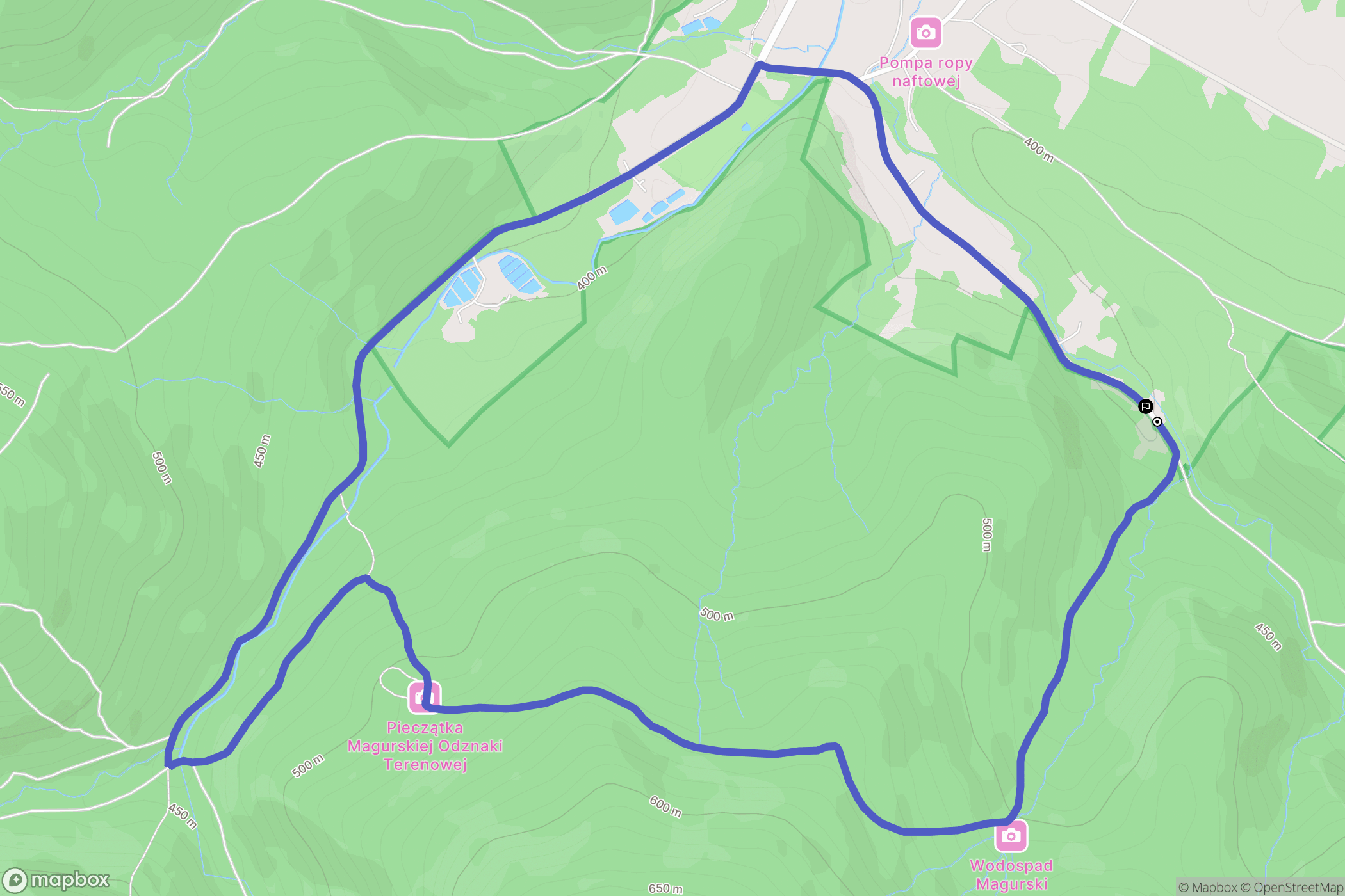 Folusz: mapa trasy - Poland