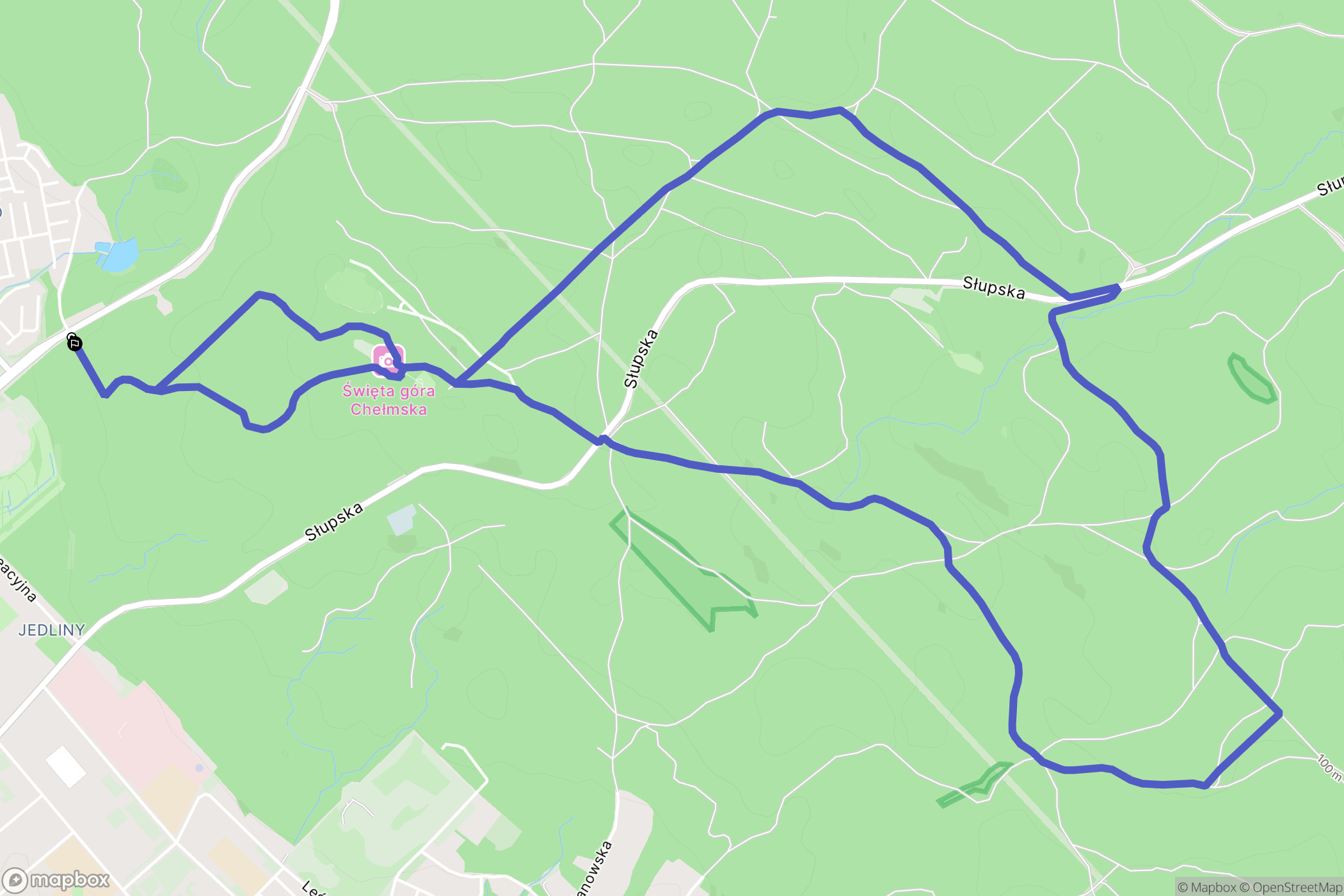 Koszalin: mapa trasy - Poland