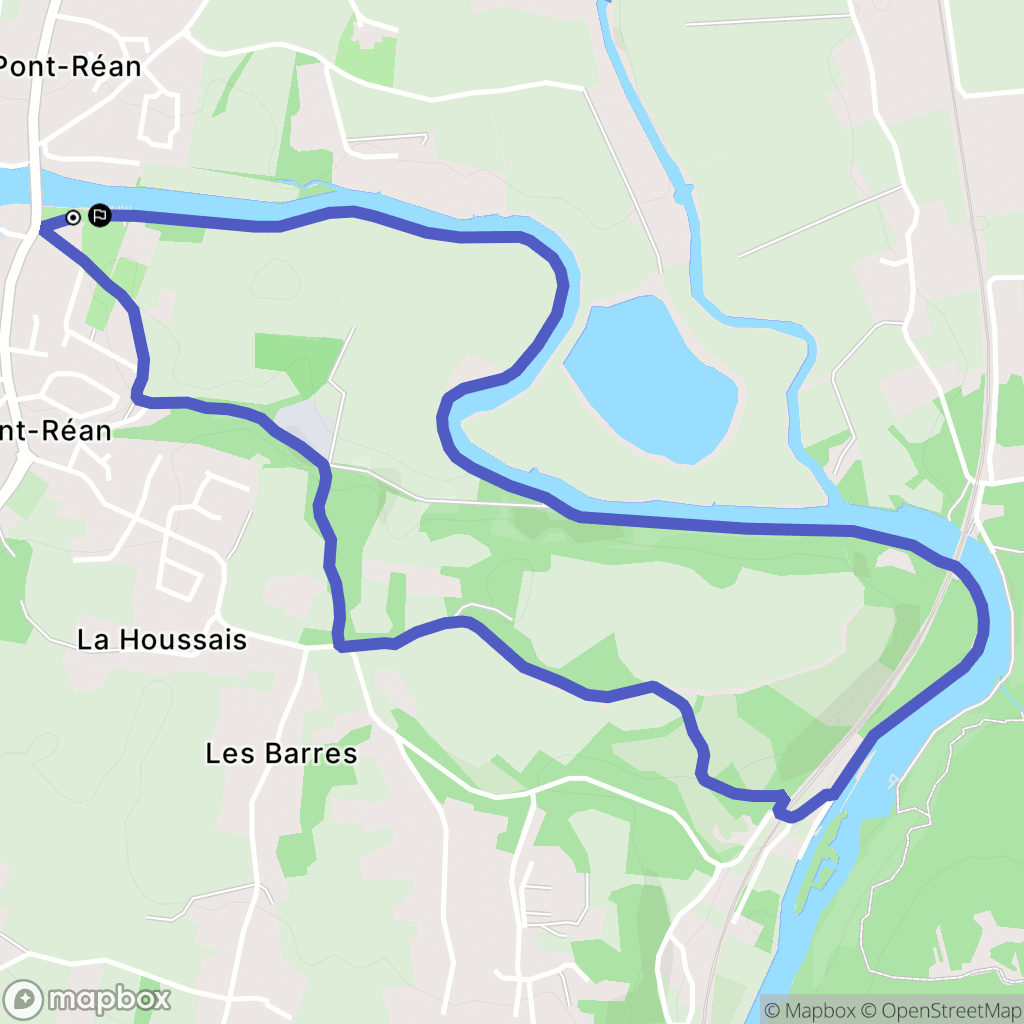 Guichen : carte du parcours de randonnée - France