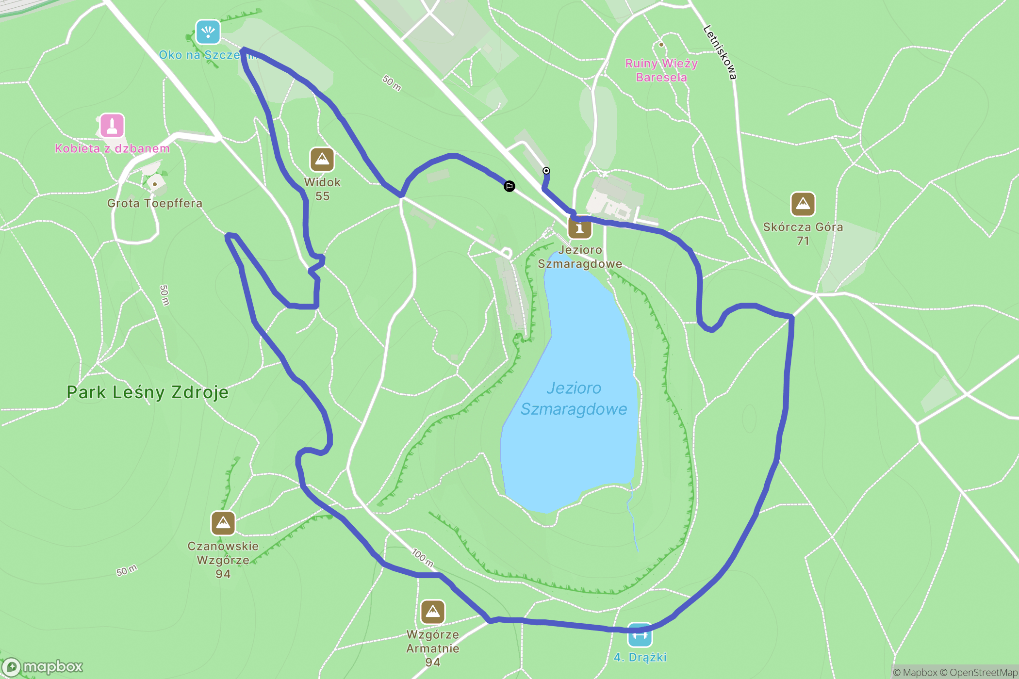 Szczecin: mapa trasy - Poland