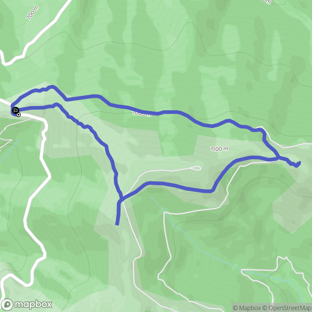 Val-d'Aigoual : carte du parcours de randonnée - France