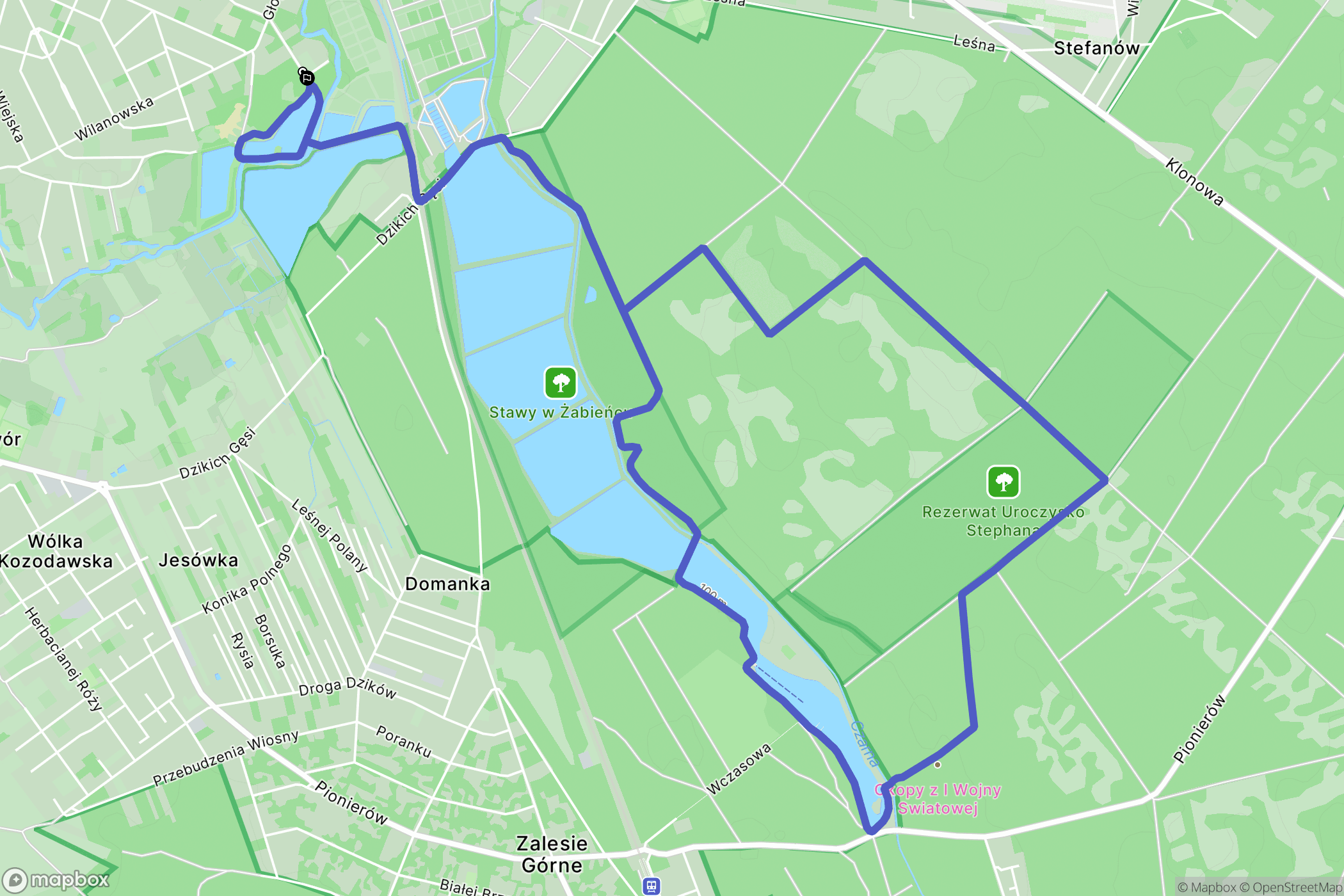 Piaseczno: mapa trasy - Poland