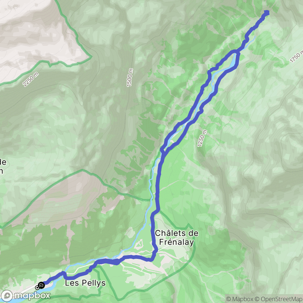 Sixt-Fer-à-Cheval : carte du parcours de randonnée - France