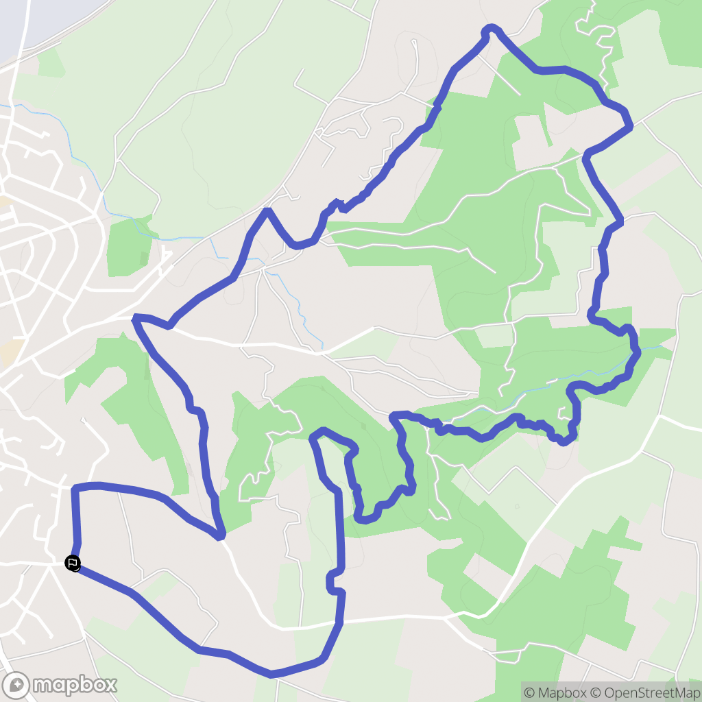 Vauvert : carte du parcours de randonnée - France