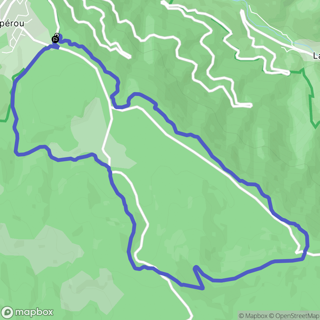 Val-d'Aigoual : carte du parcours de randonnée - France