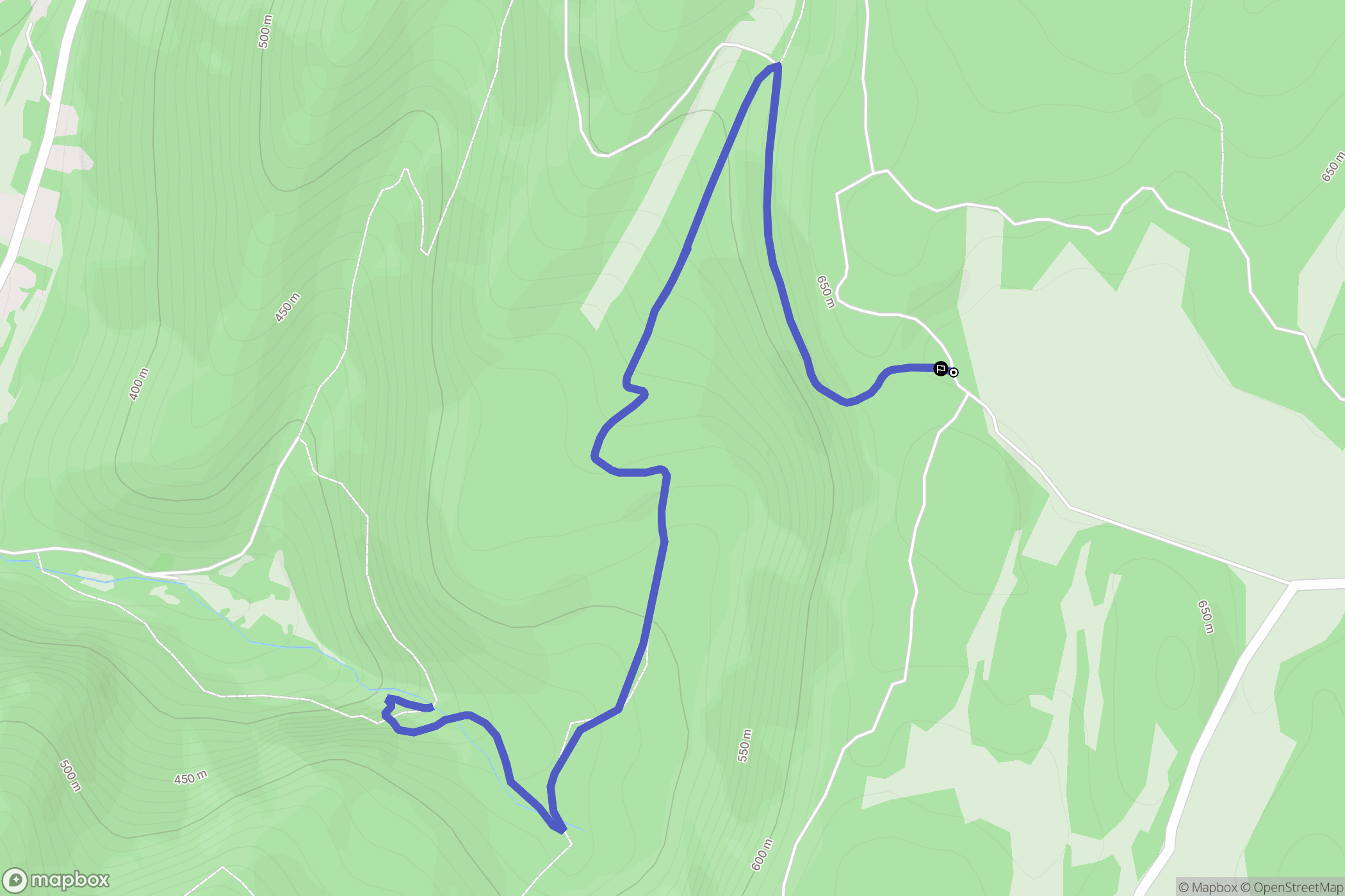 Sonthonnax-la-Montagne : carte du parcours de randonnée - France