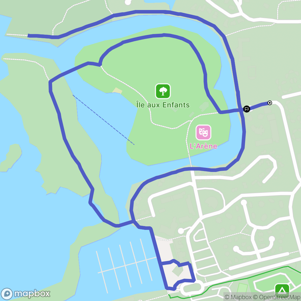 Hourtin : carte du parcours de randonnée - France