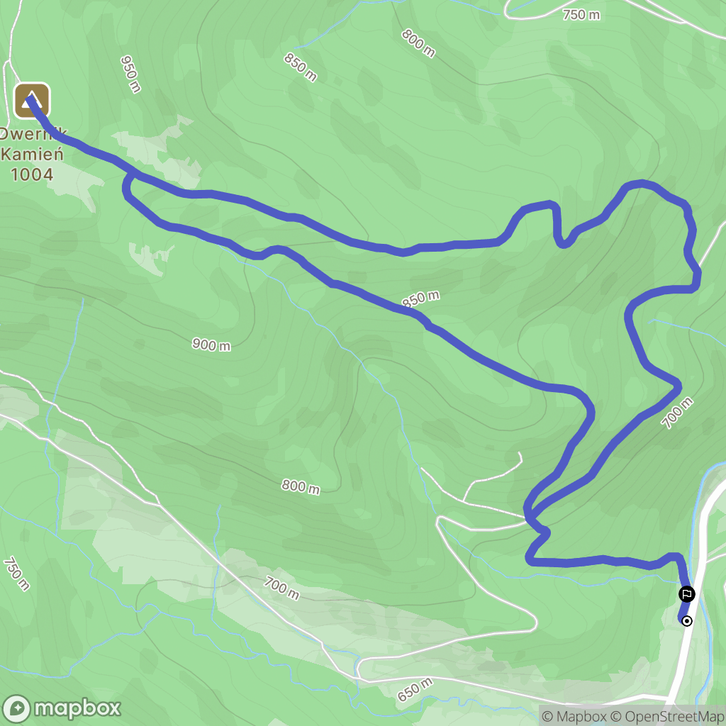 Nasiczne: mapa trasy - Poland
